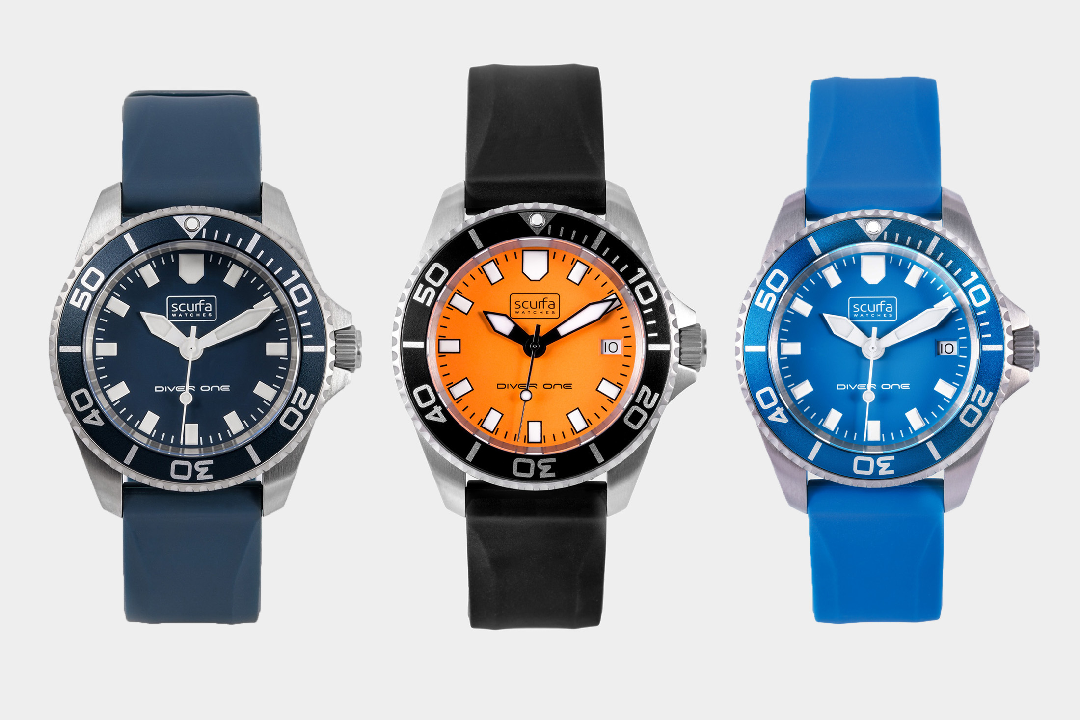 three other diver one titanium versions