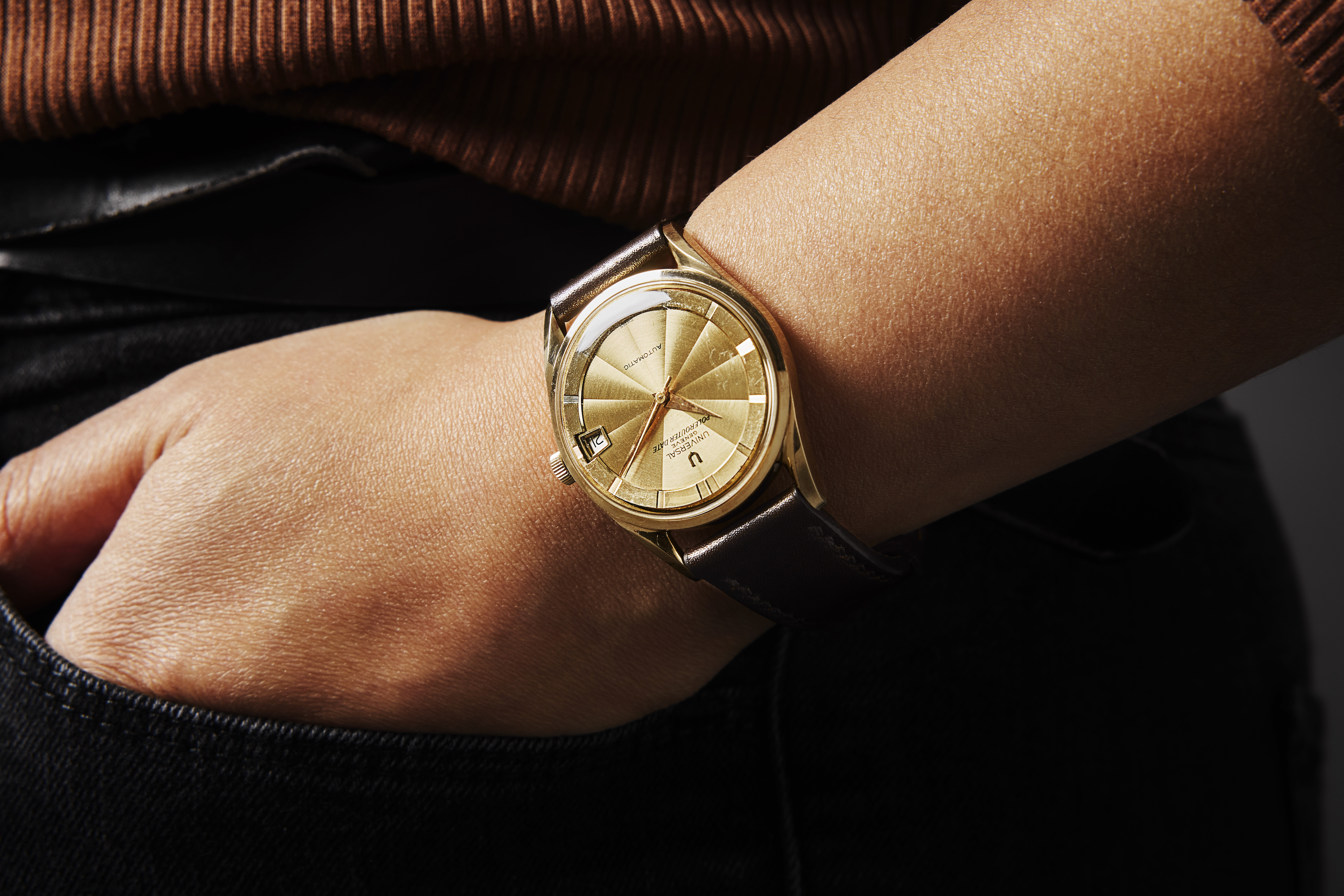 A UG Polerouter on the wrist