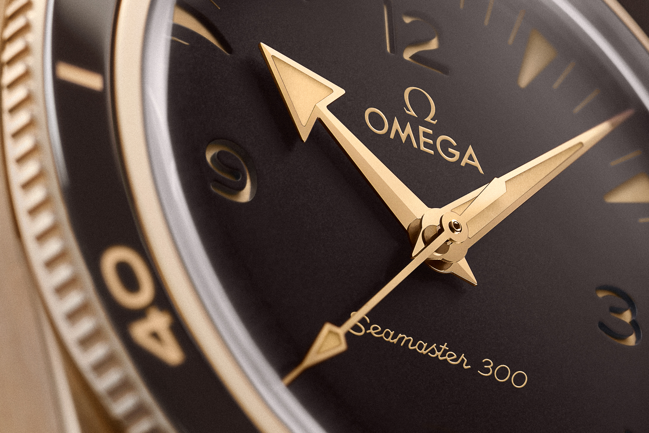 Seamaster 300 Bronze Gold Close-Up