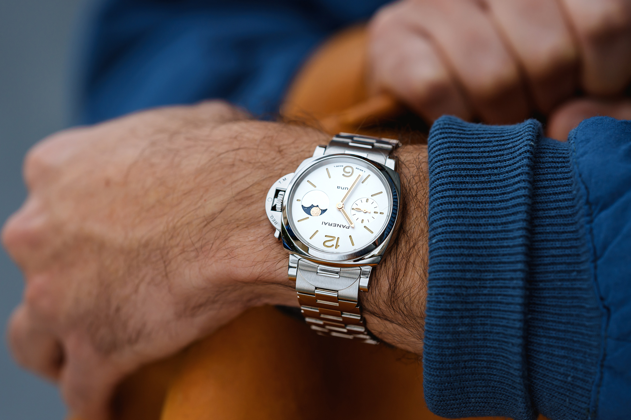 Panerai Luna on wrist