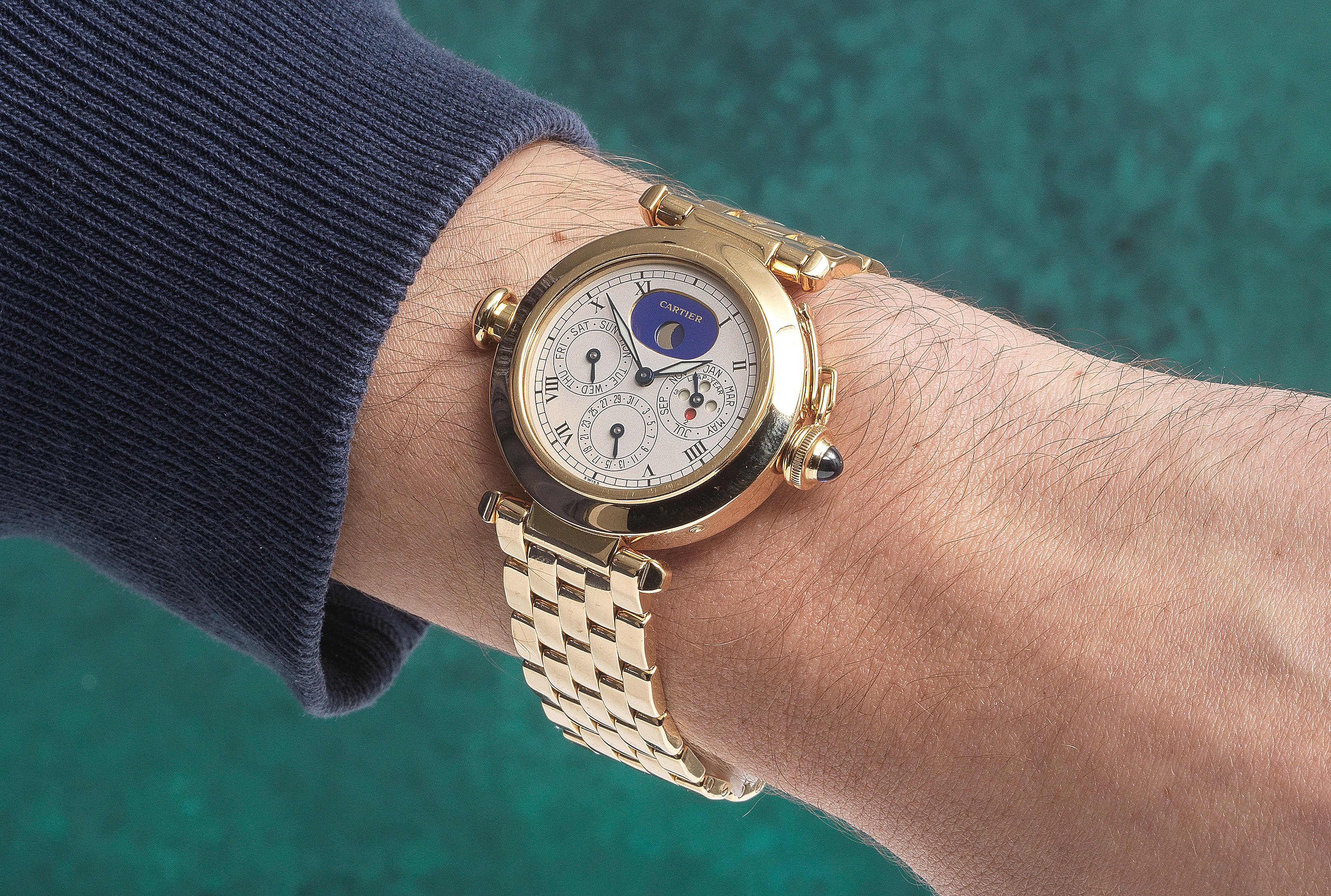 yellow gold cartier pasha