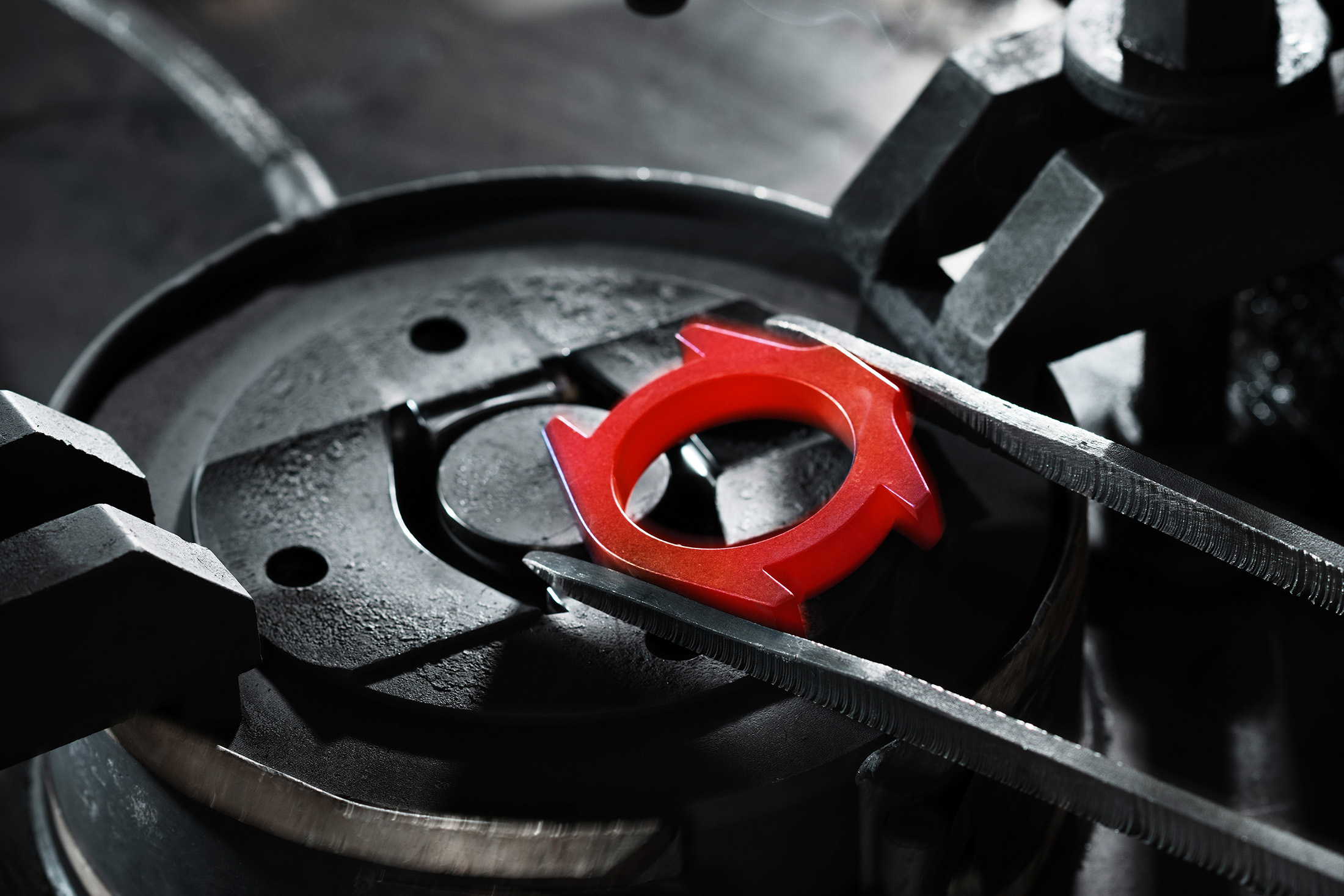 a rolex case being made