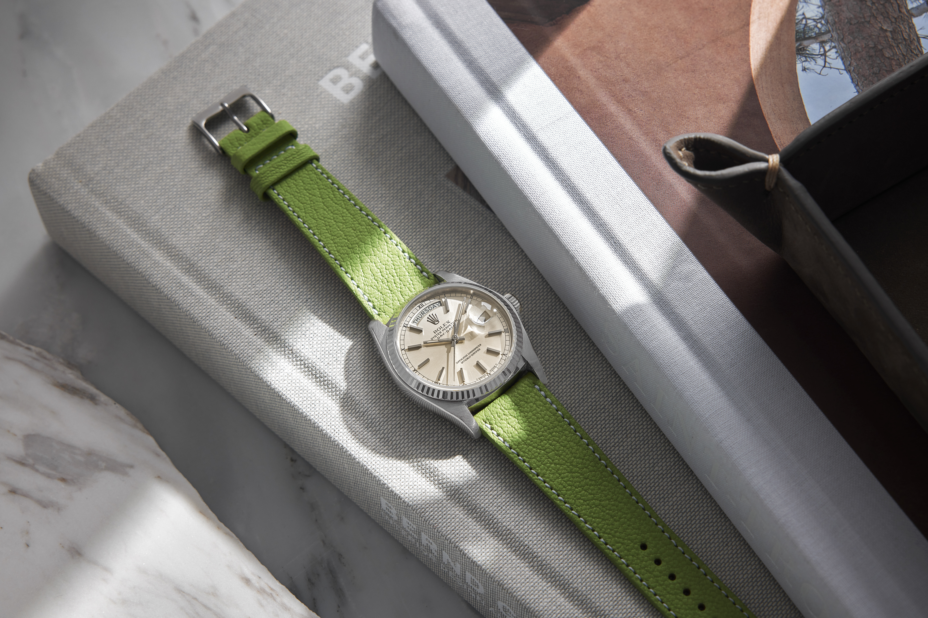 A vintage Rolex white gold Day-Date