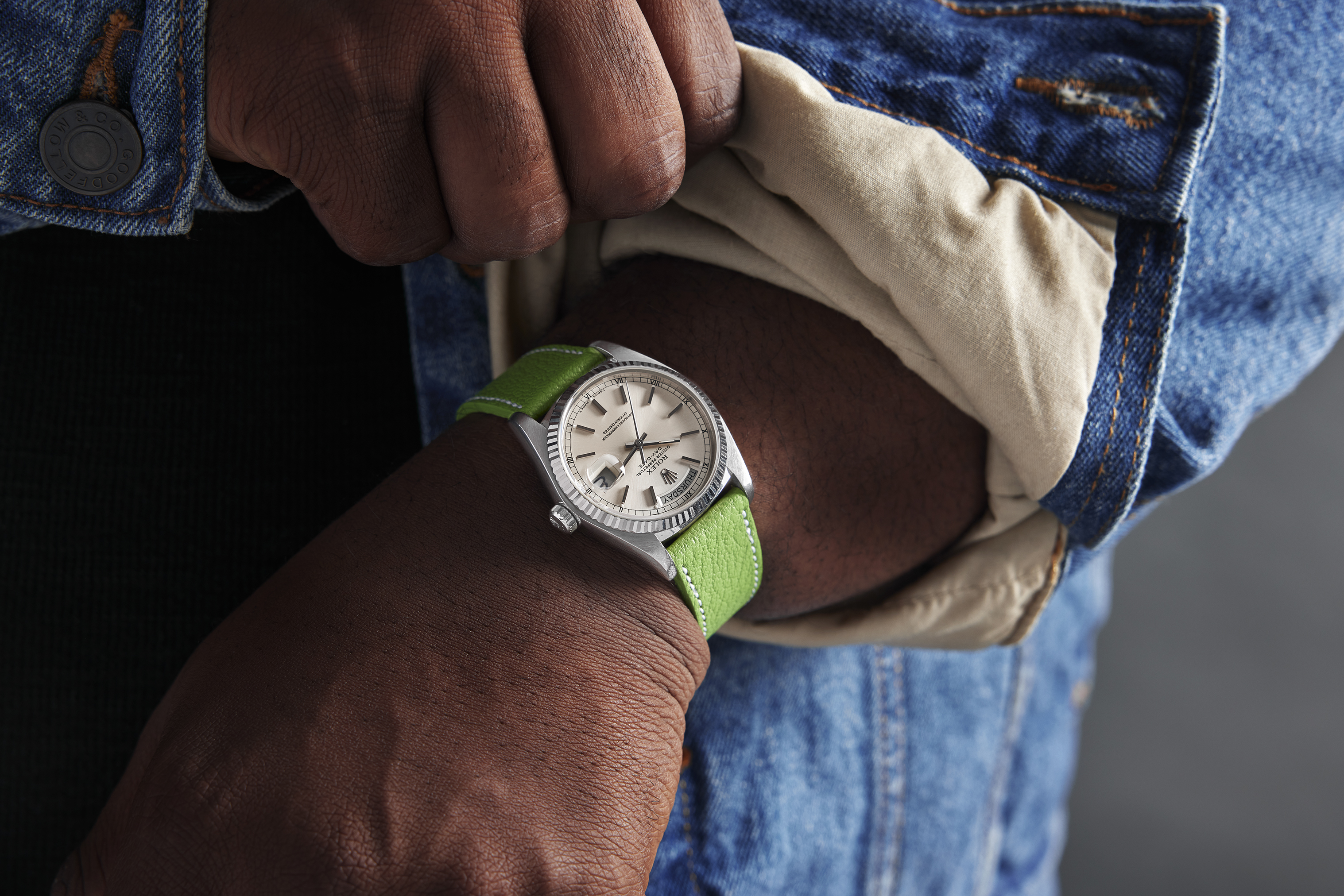 A vintage Rolex white gold Day-Date