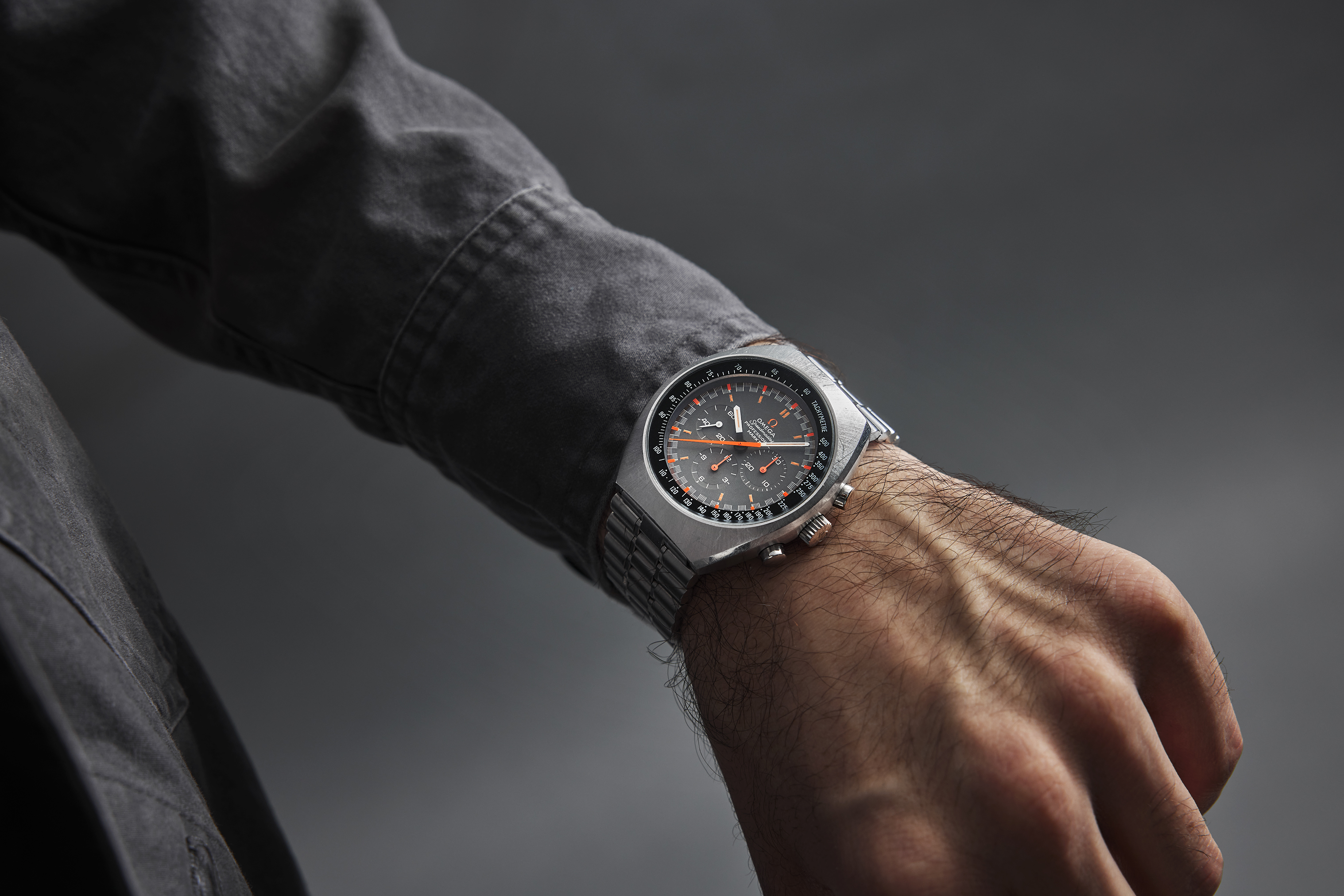 A vintage Omega Speedmaster Mark II Racing Dial