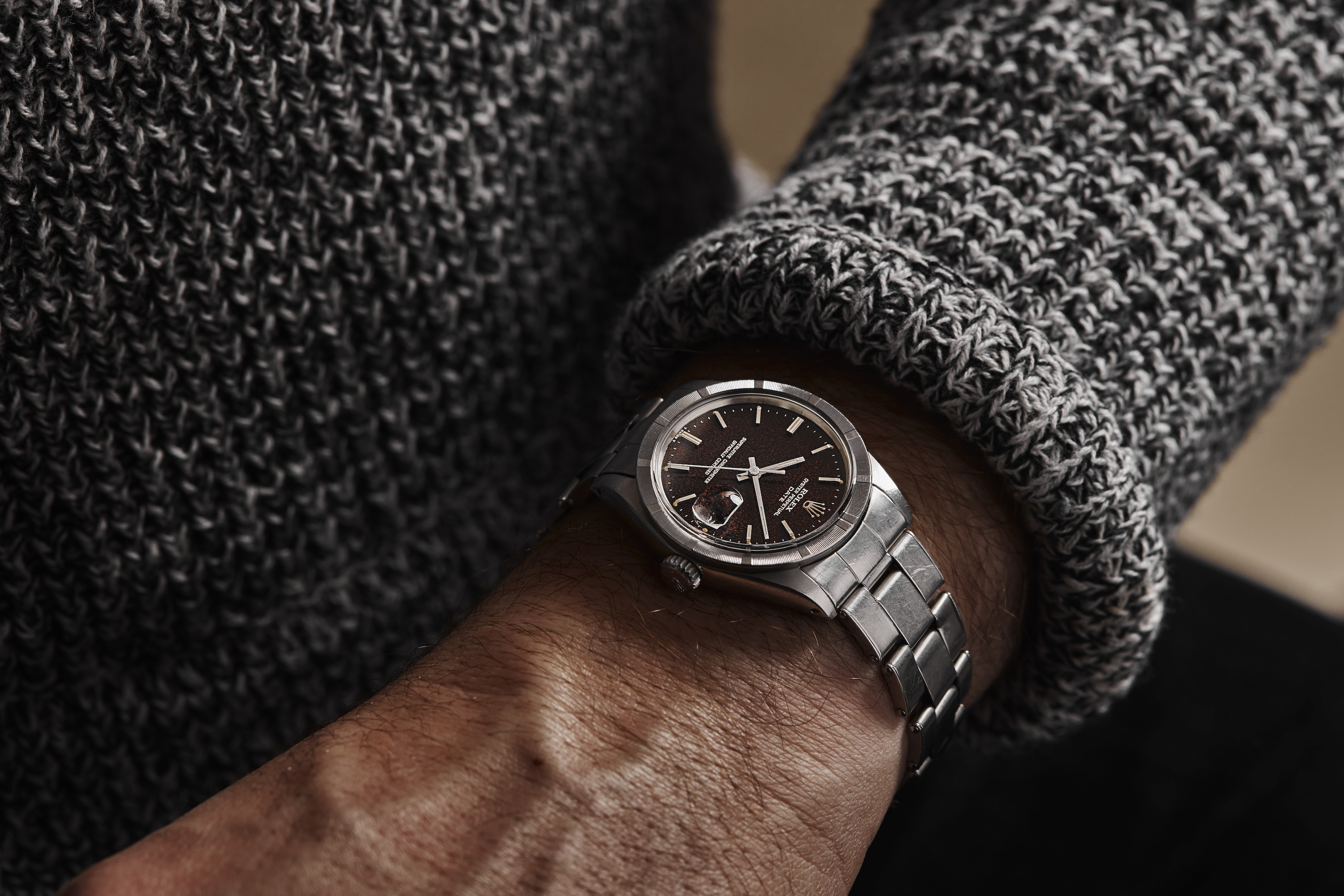 A vintage Rolex on the wrist