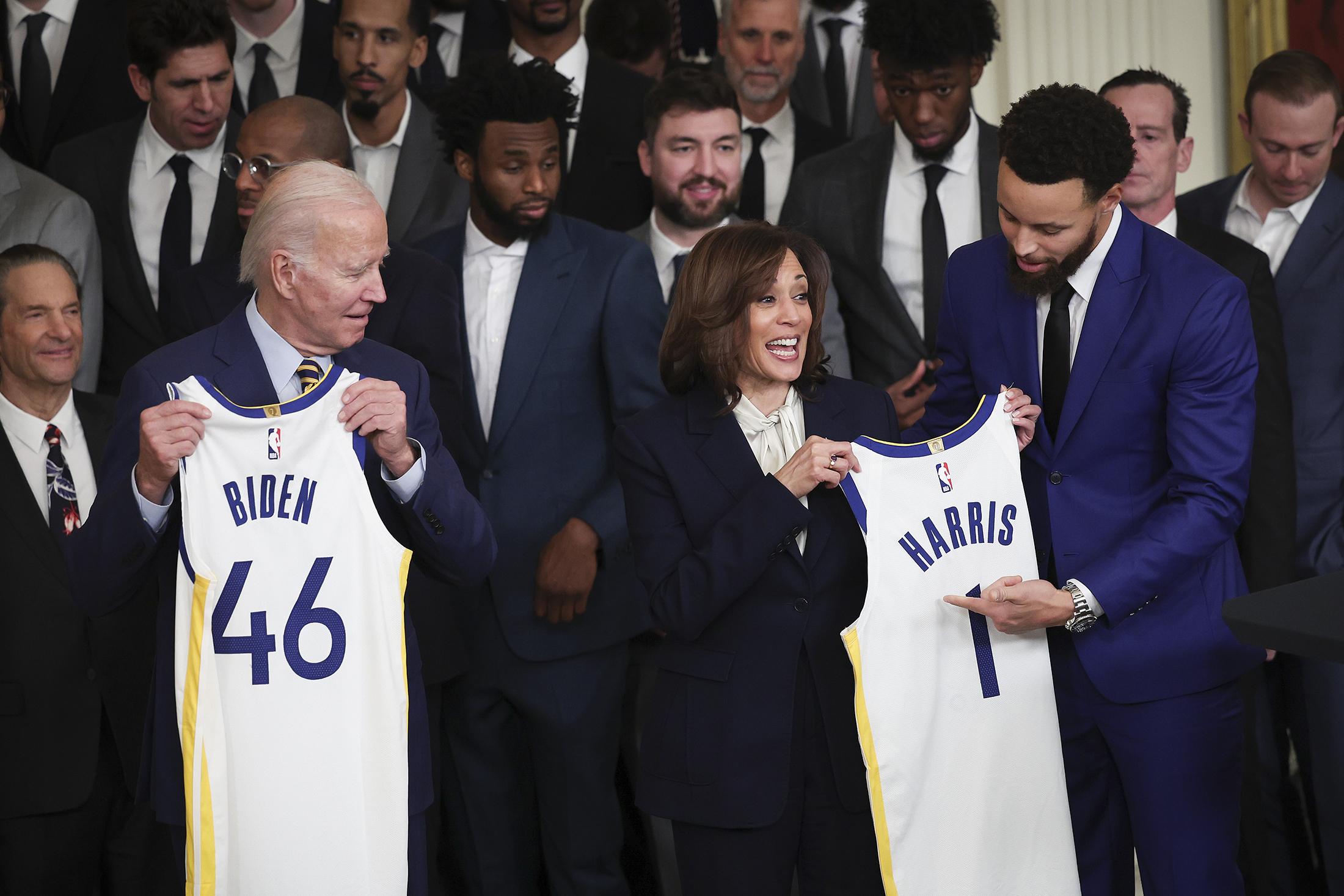 President Joe Biden, Kamala Harris, Rolex Deepsea, Golden State Warriors