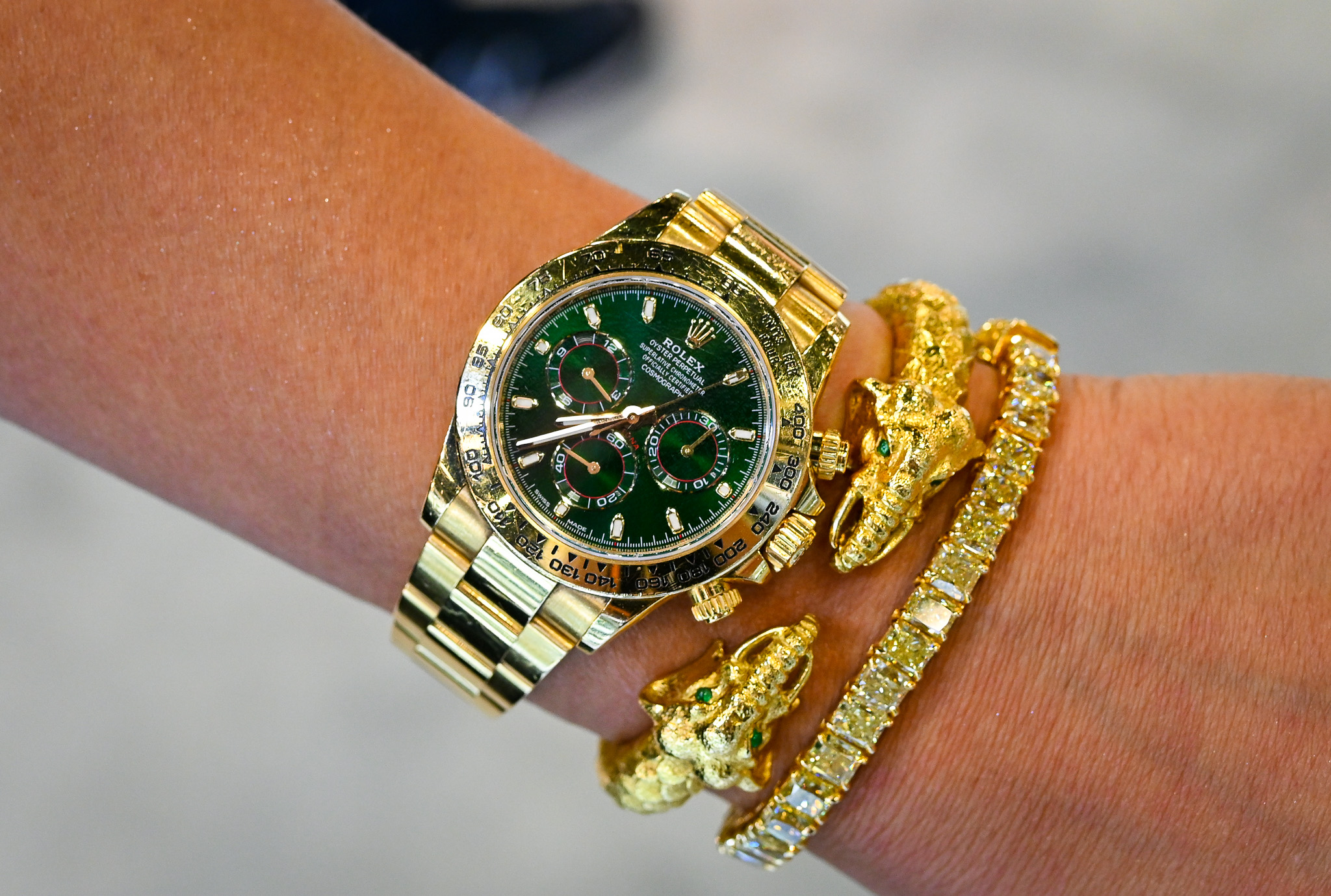 John Mayer Gold Daytona Green