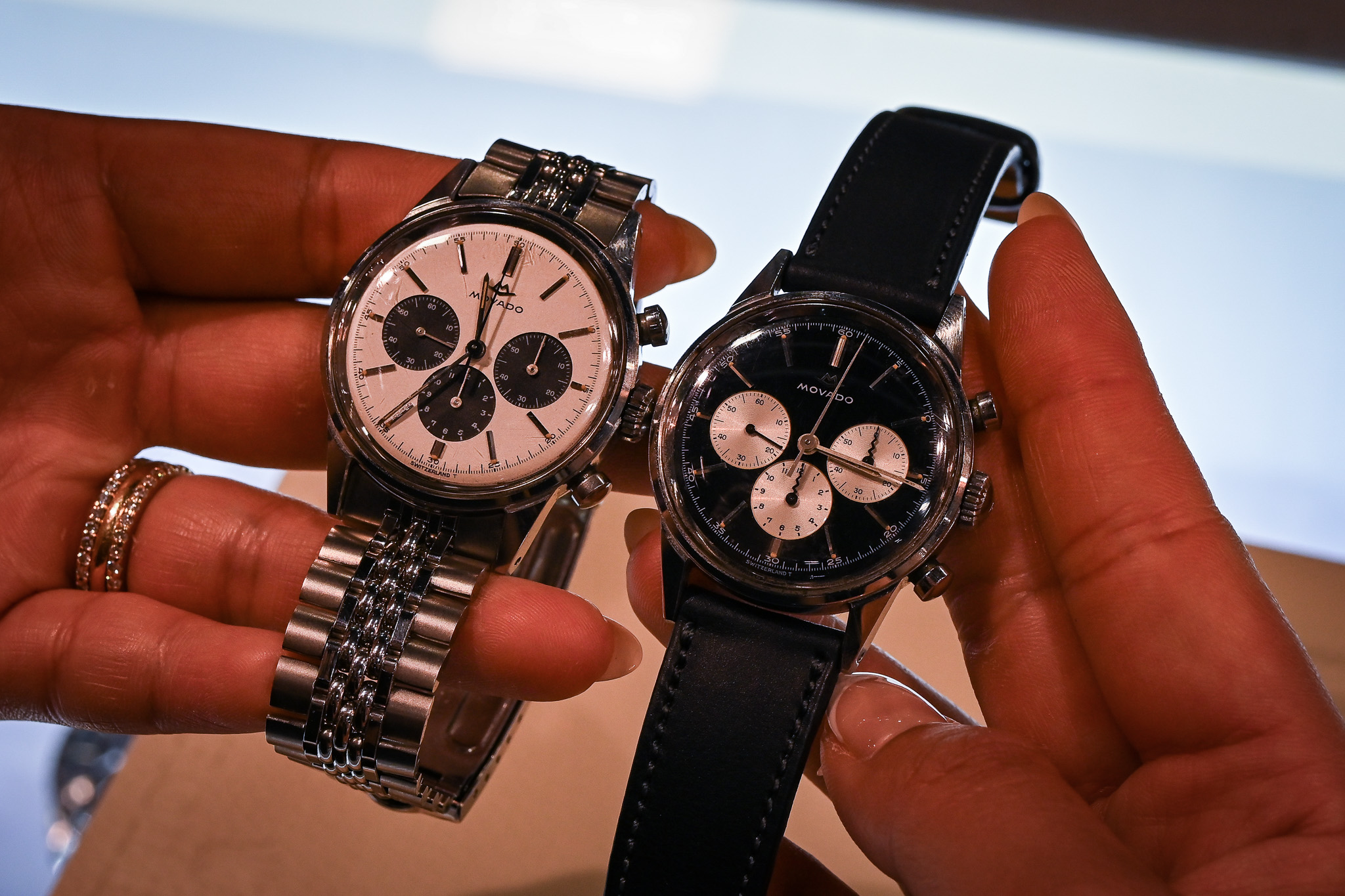 Movado M95 chronographs