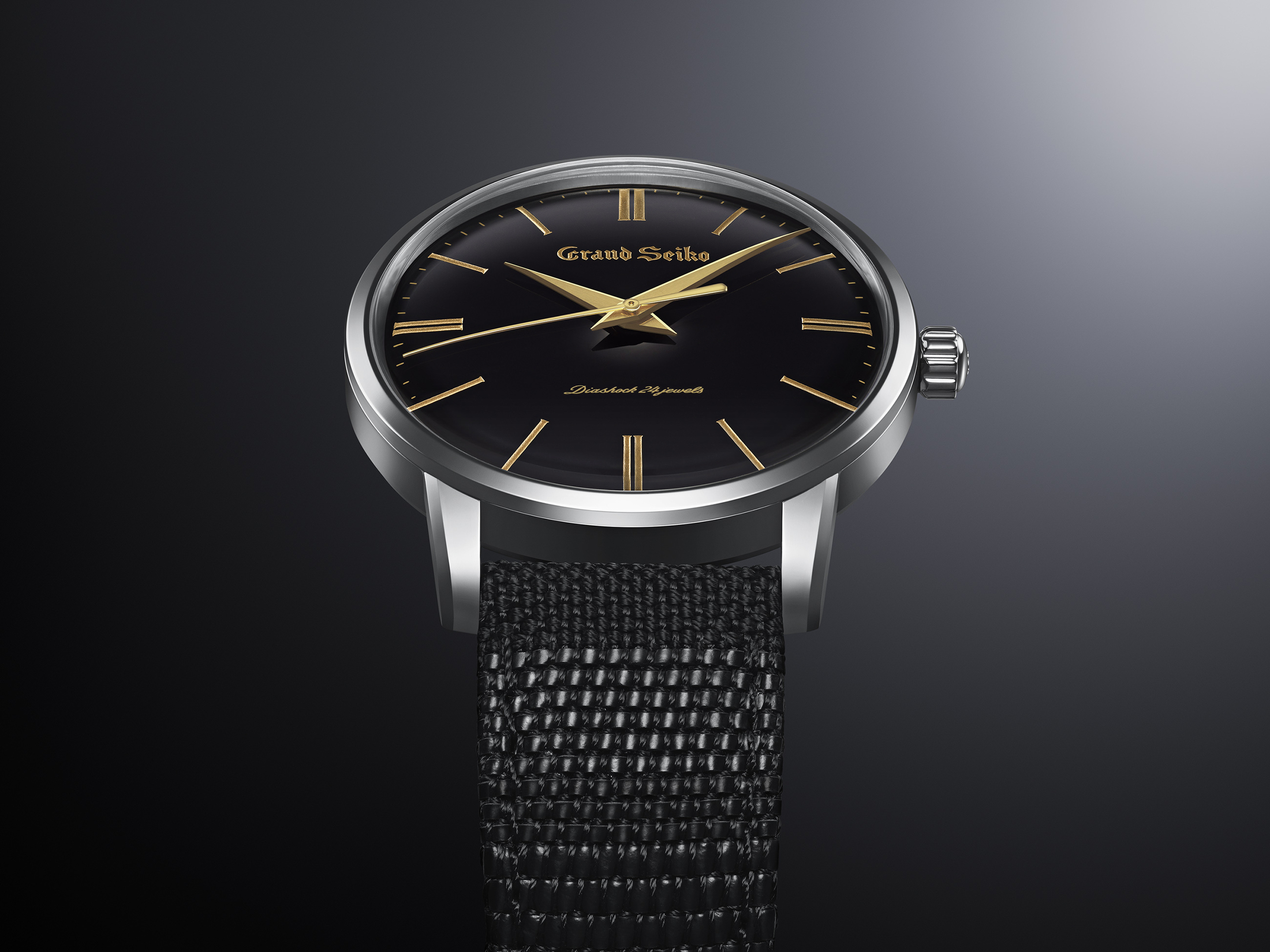 The woven strap of the new Grand Seiko