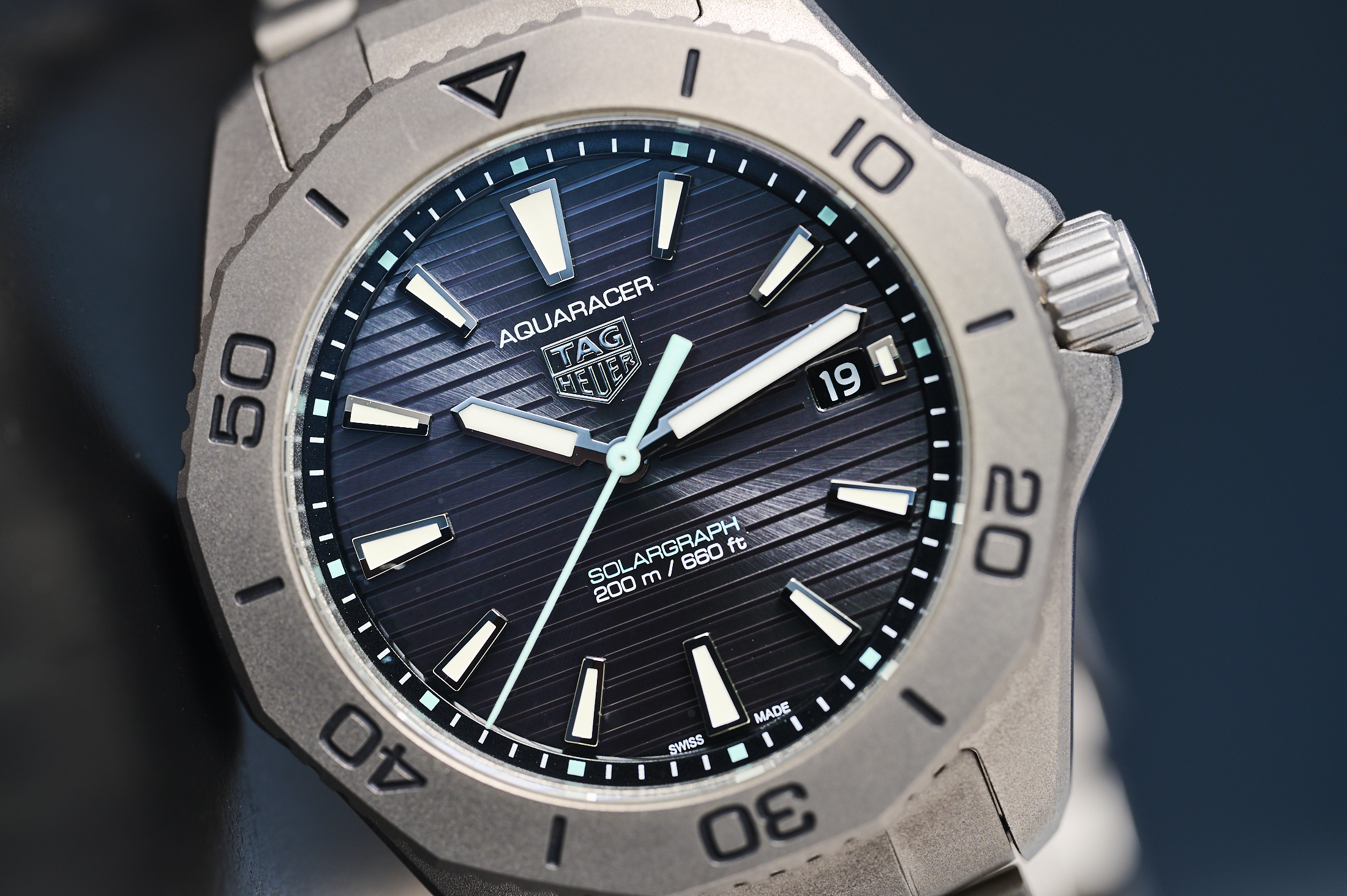 dial of a tag heuer wtach 