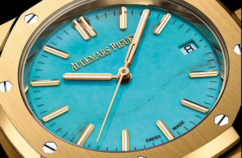 Audemars Piguet turquoise dial yellow gold