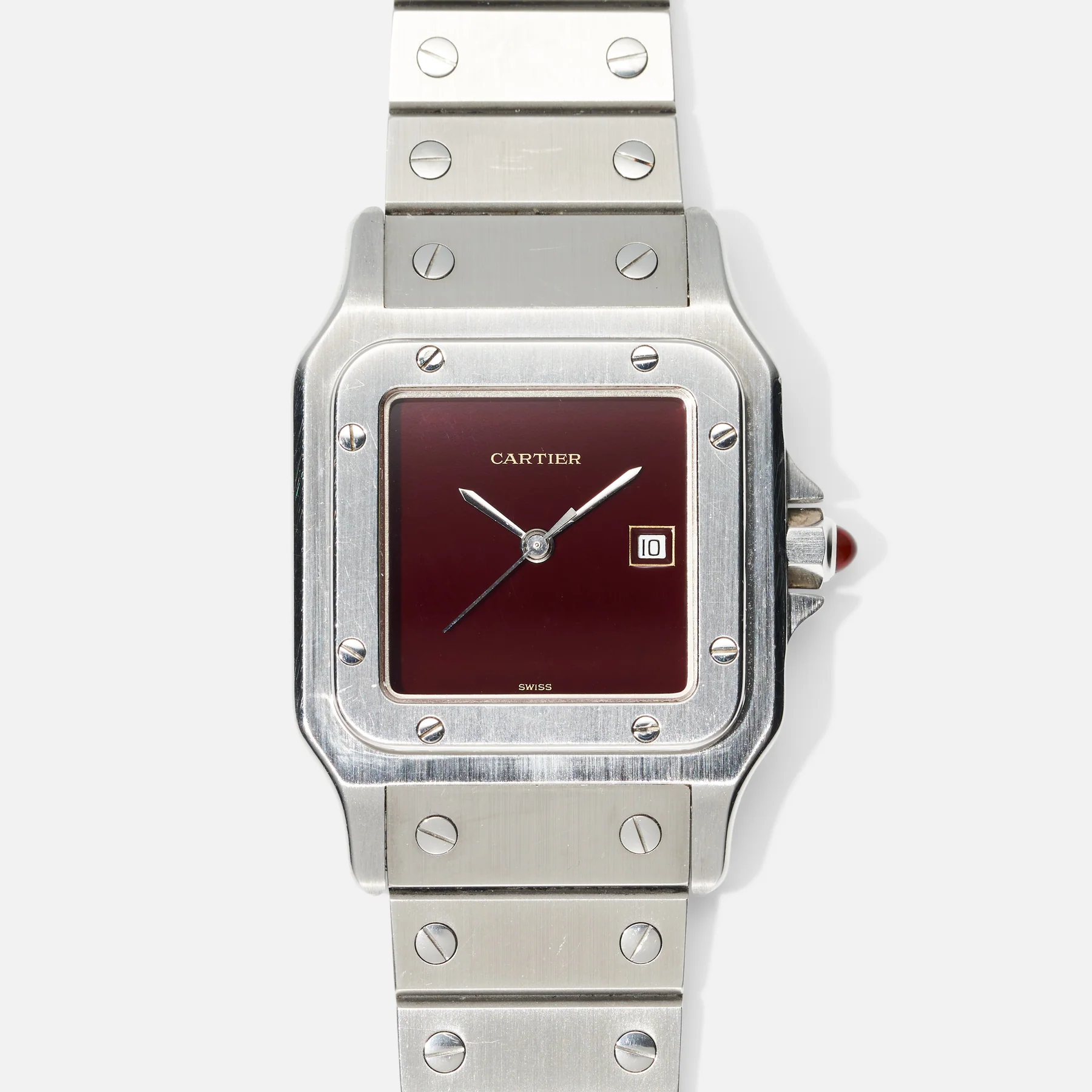 Cartier Santos 2960 red dial