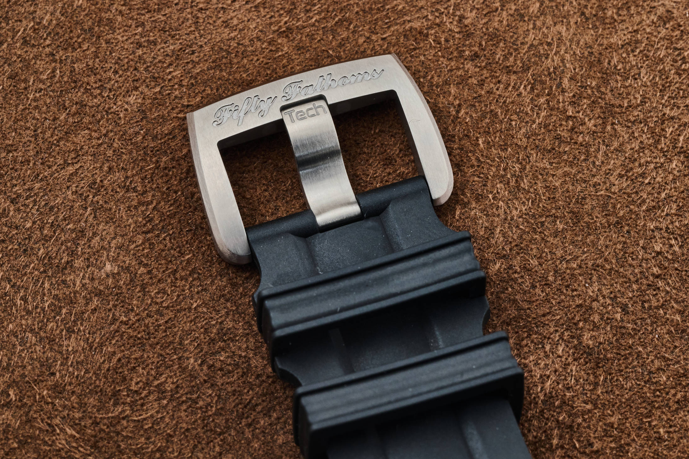 The buckle for a Blancpain dive watch