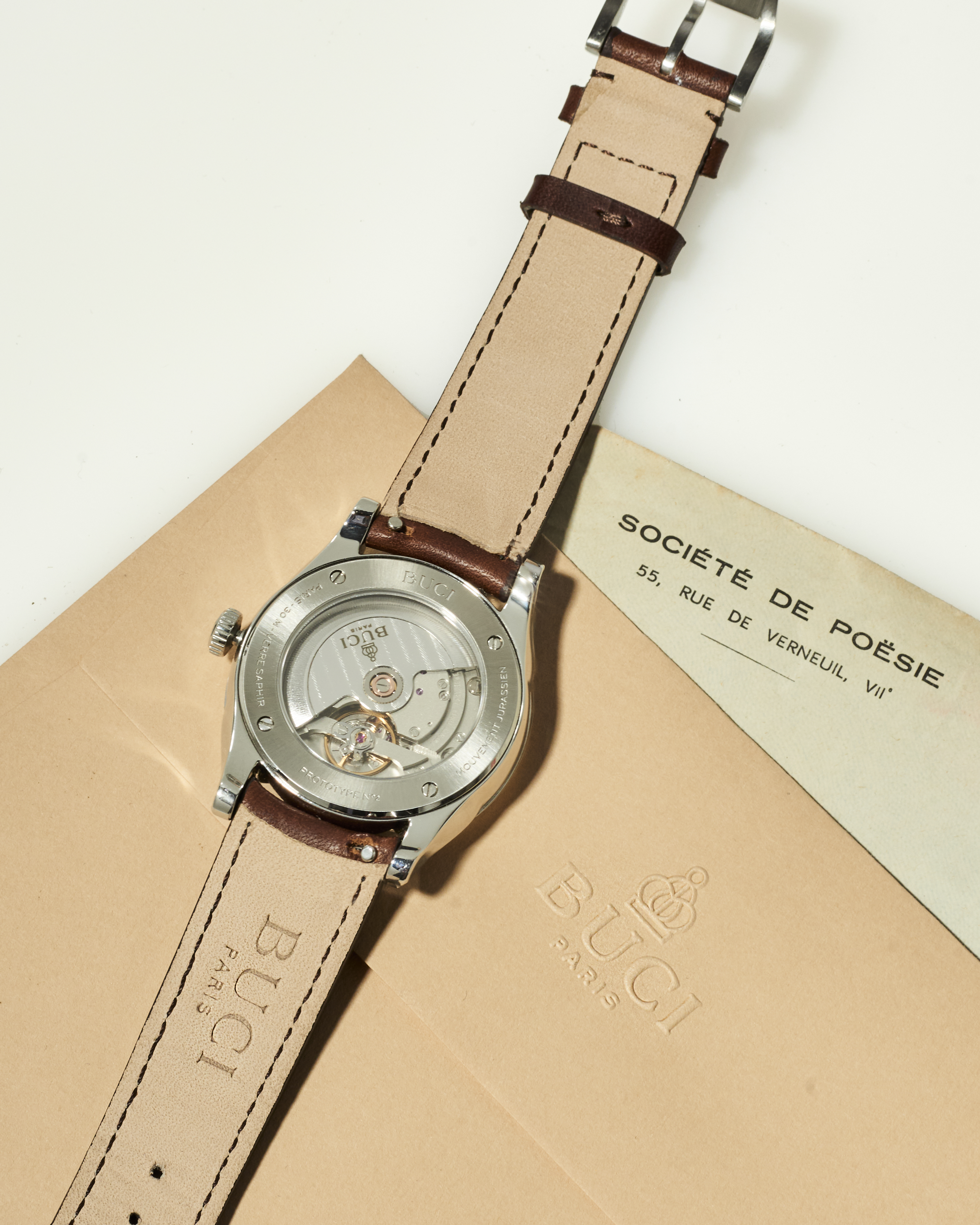 Buci watch caseback