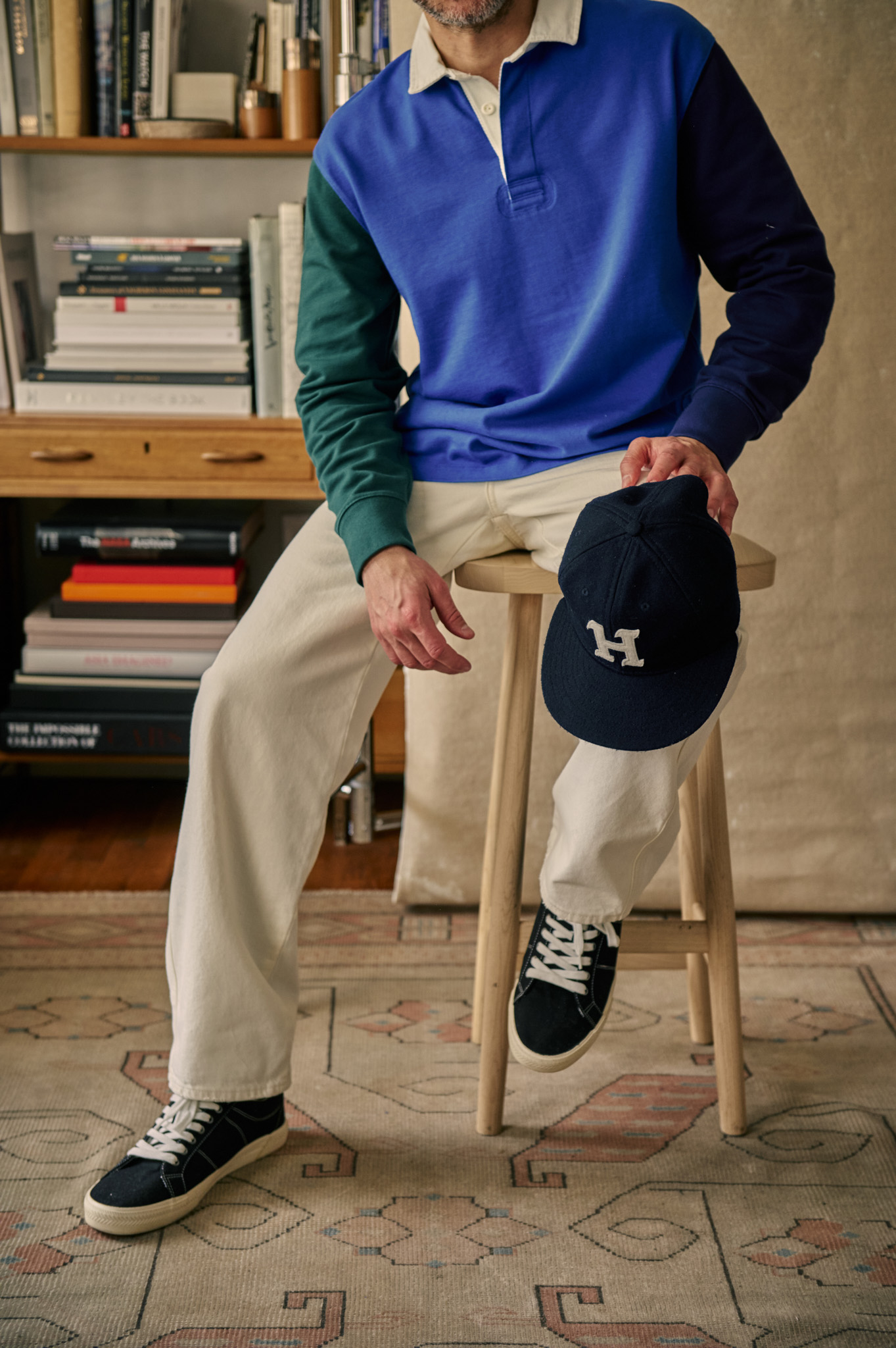 HODINKEE　6パネル ハット ネイビーウールモデル