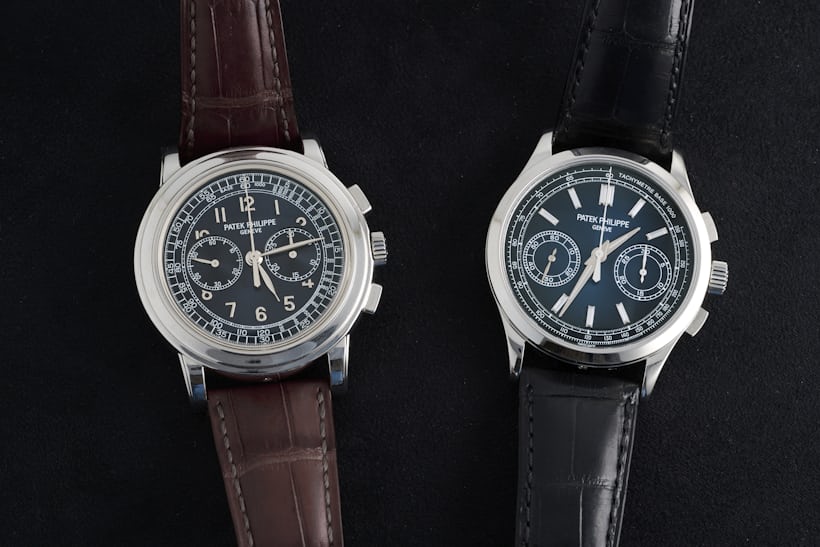 Patek 5070p and 5170p chronographs together