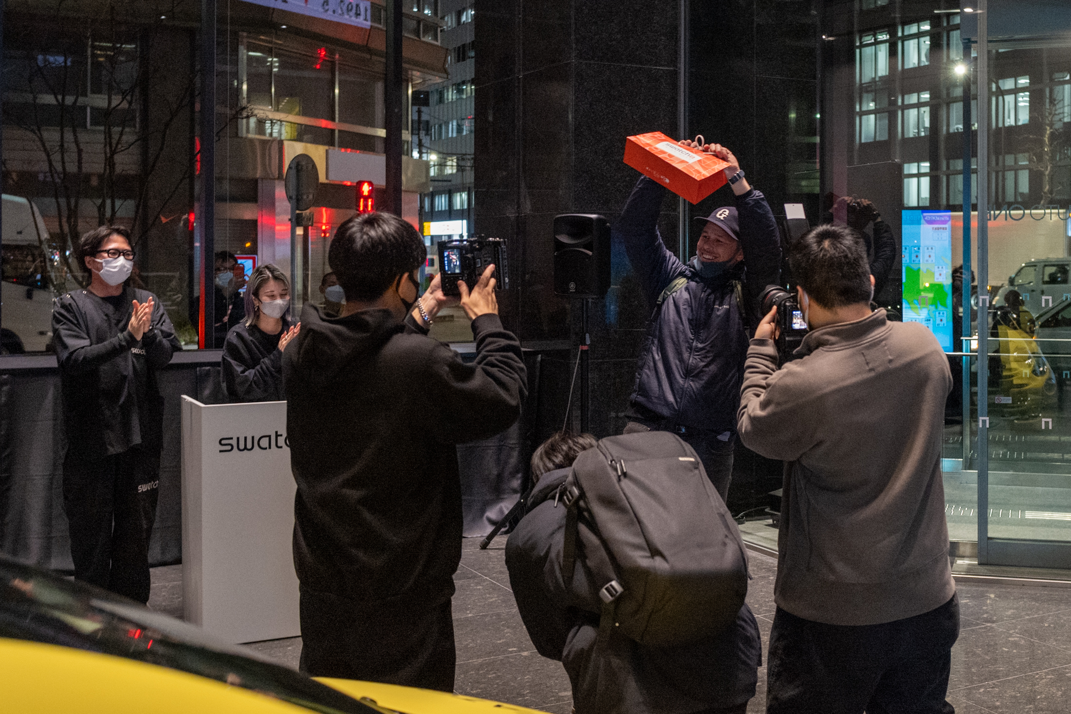 Showing off the MoonSwatch