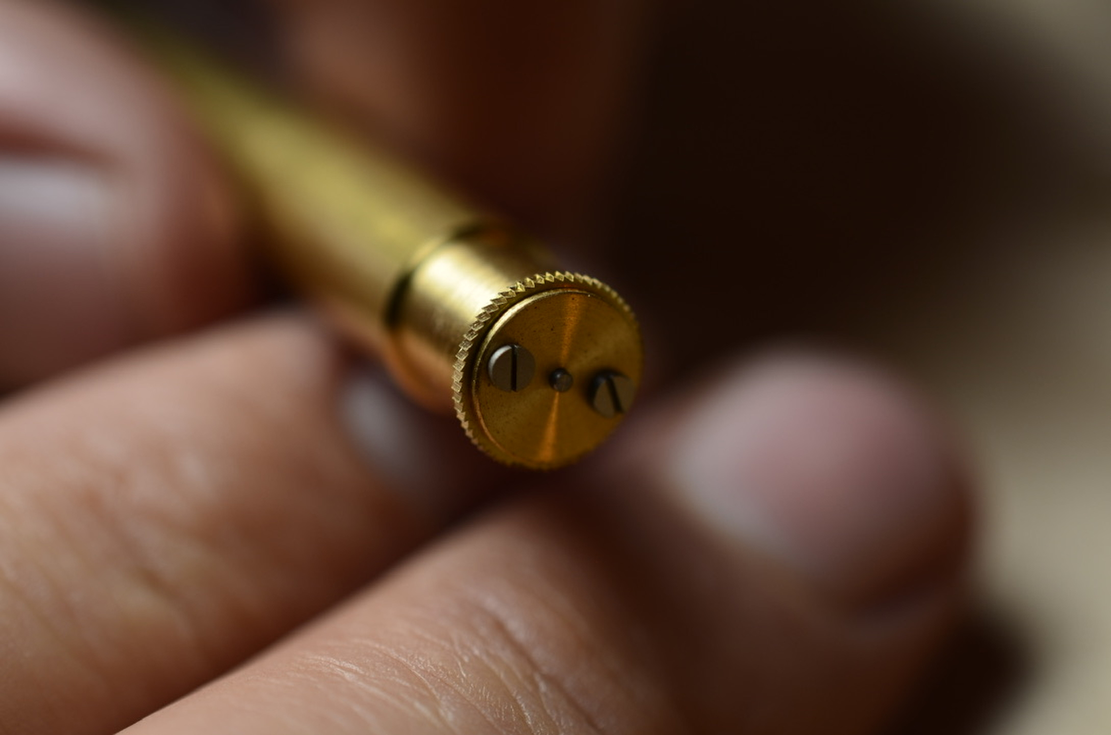 A gear being finished