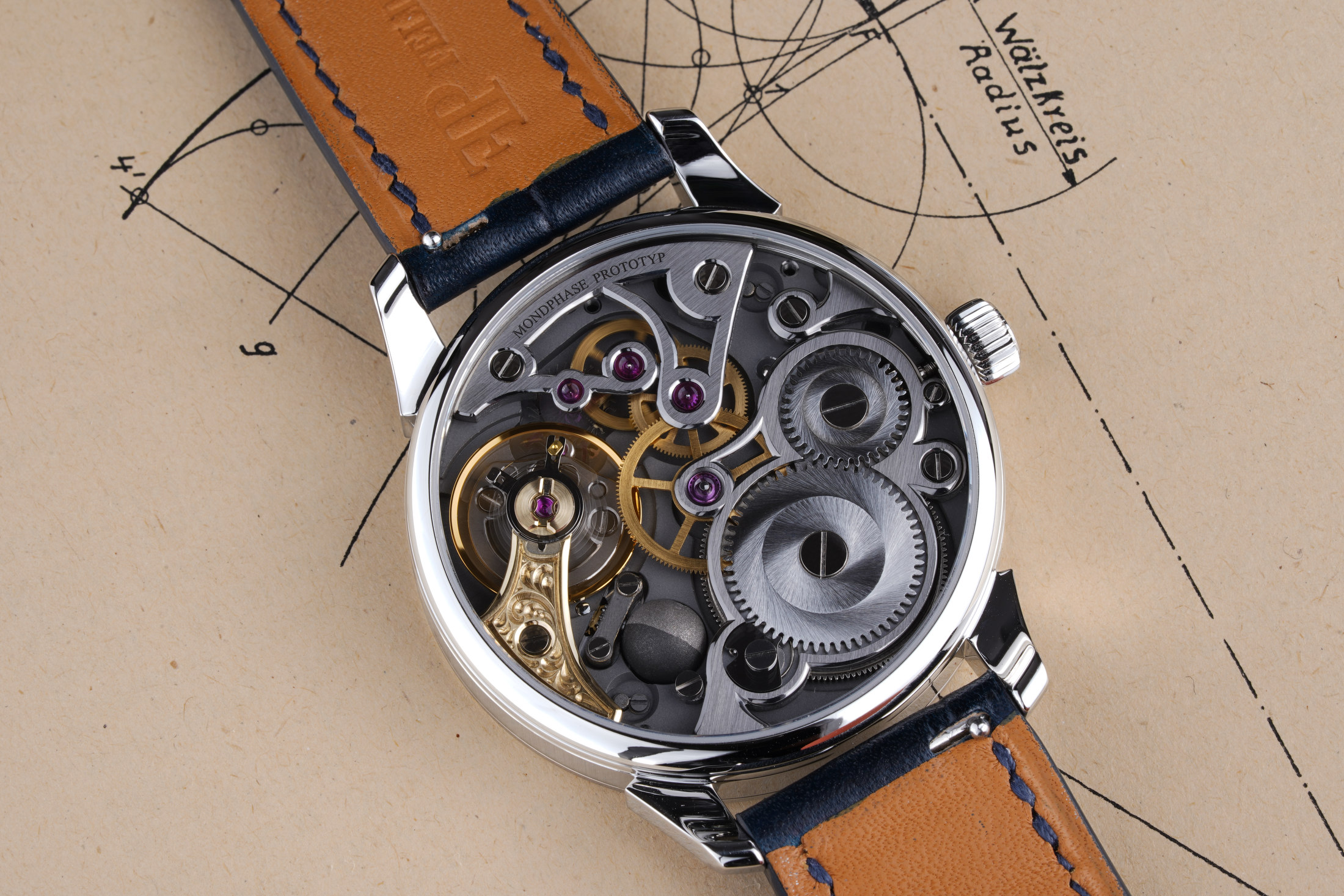 The movement of the Mondphase 1