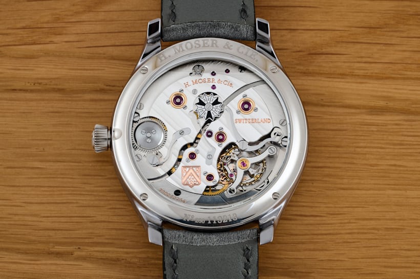 The movement of the new Moser Endeavor Perpetual Calendar