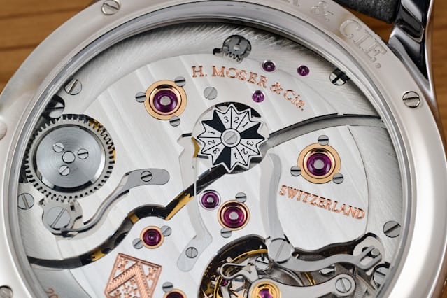 The leap year indicator on the Moser Endeavor Perpetual