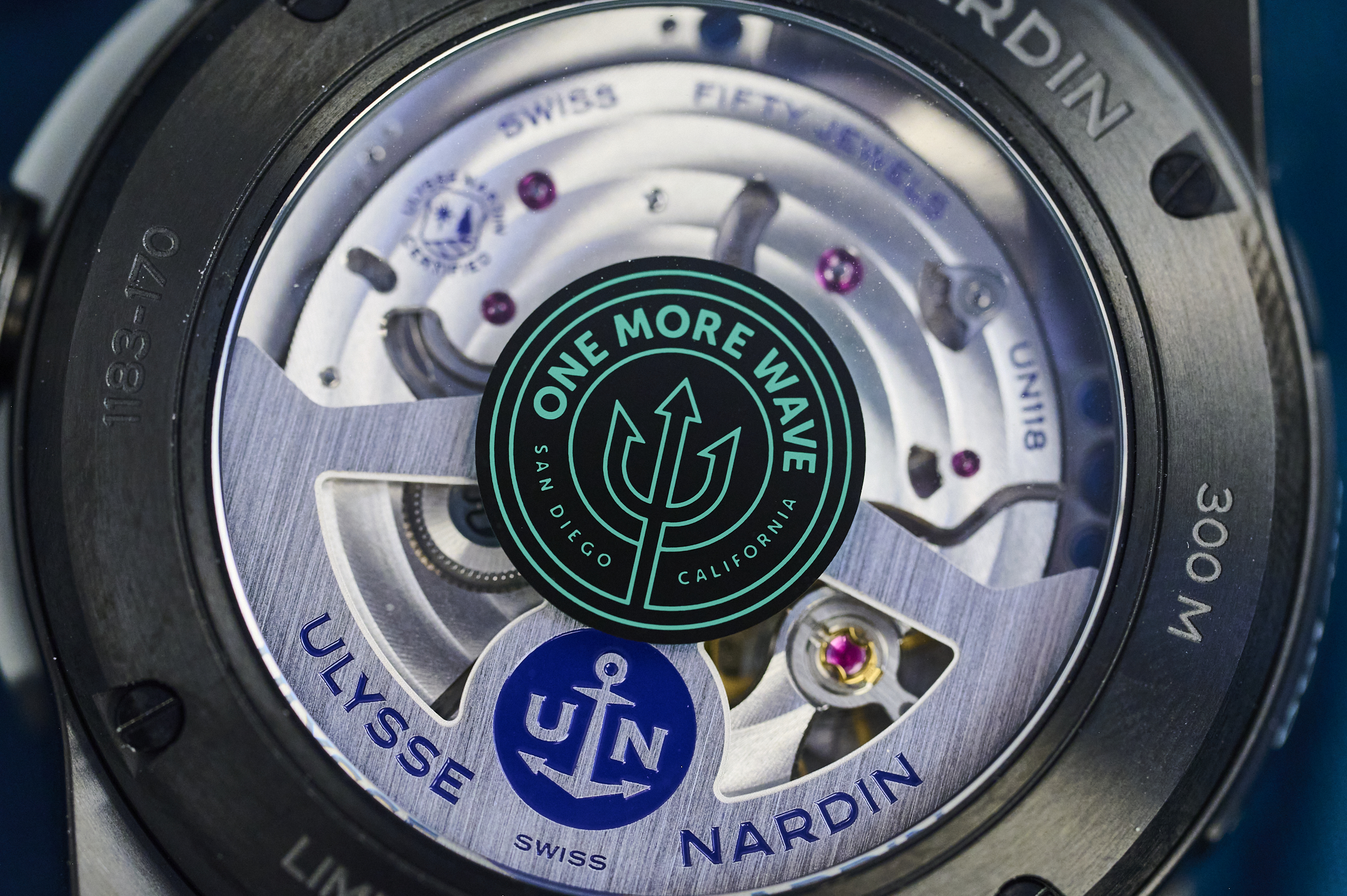 Ulysse Nardin One More Wave watch caseback