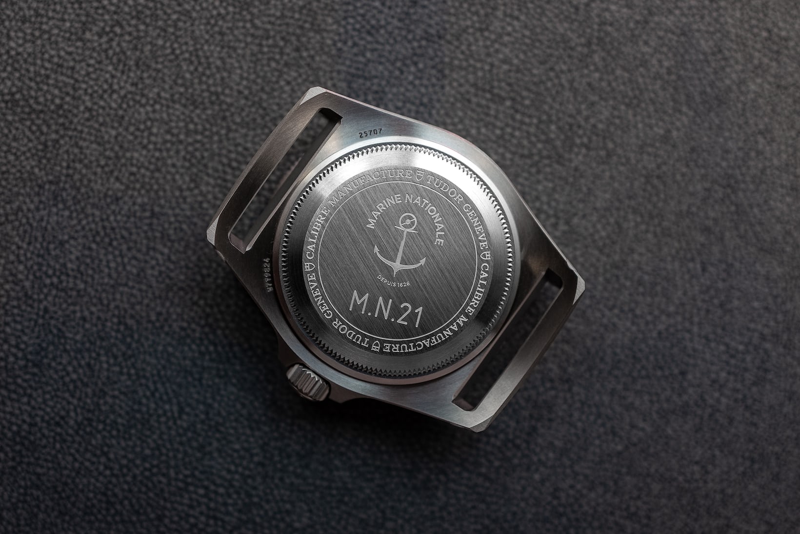 The Tudor FXD watch caseback