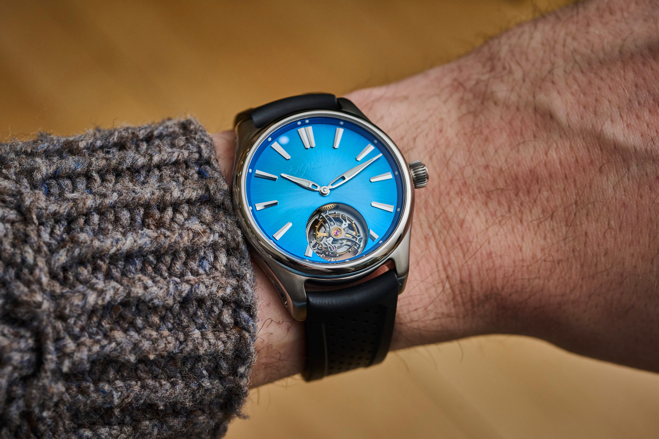 The Moser Pioneer Tourbillon in 40mm Steel