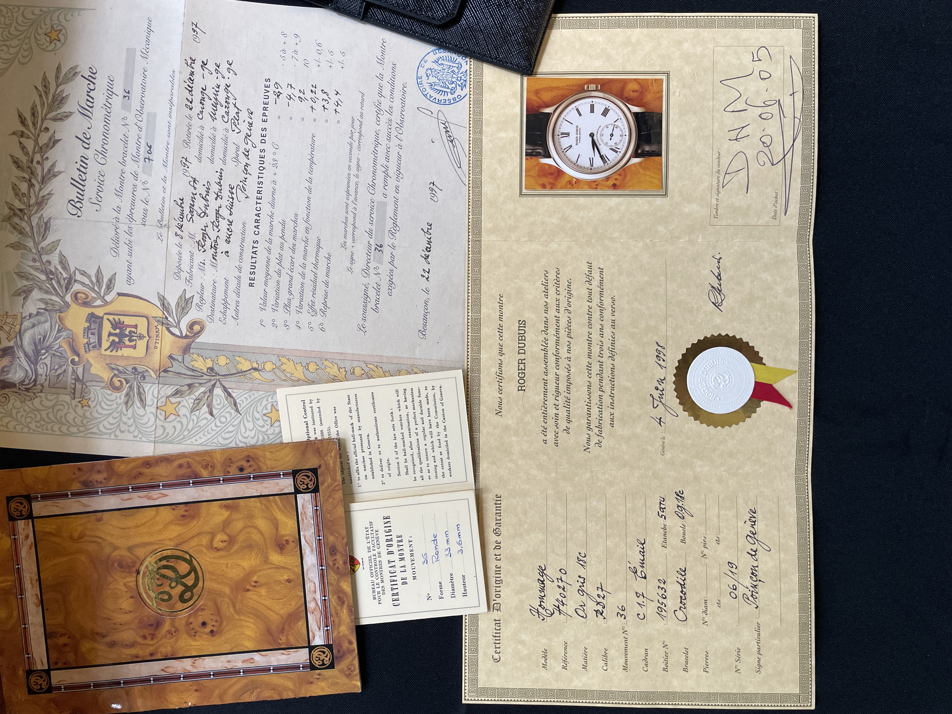 Roger Dubuis Hommage Condottieri Box and Papers