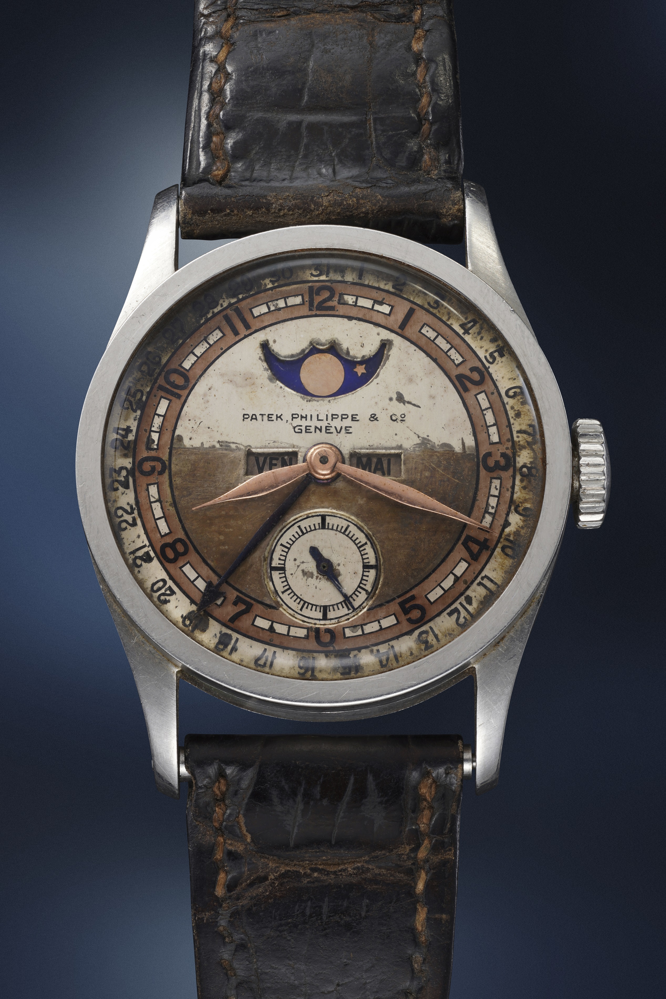 Patek Calatrava 96 triple date moonphase calendar
