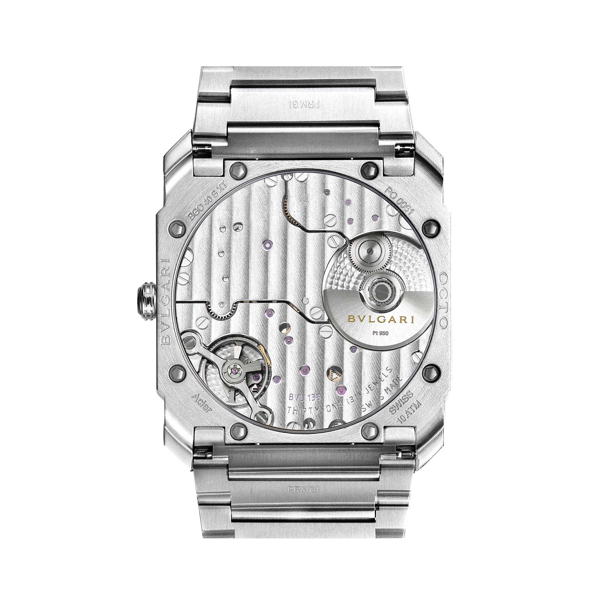 caseback.of a bulgari watch 