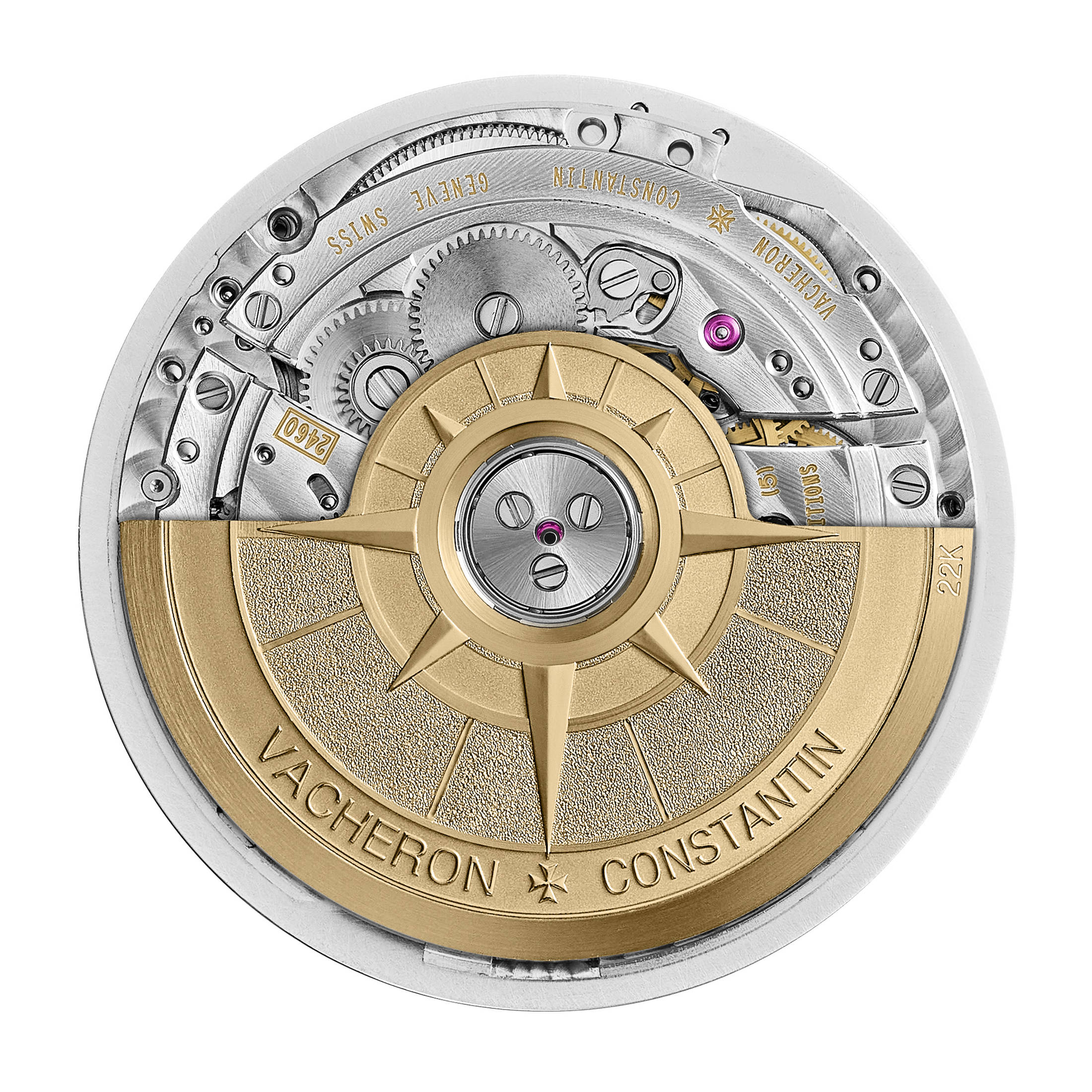 The Caliber 2460 R31L/2 rear side