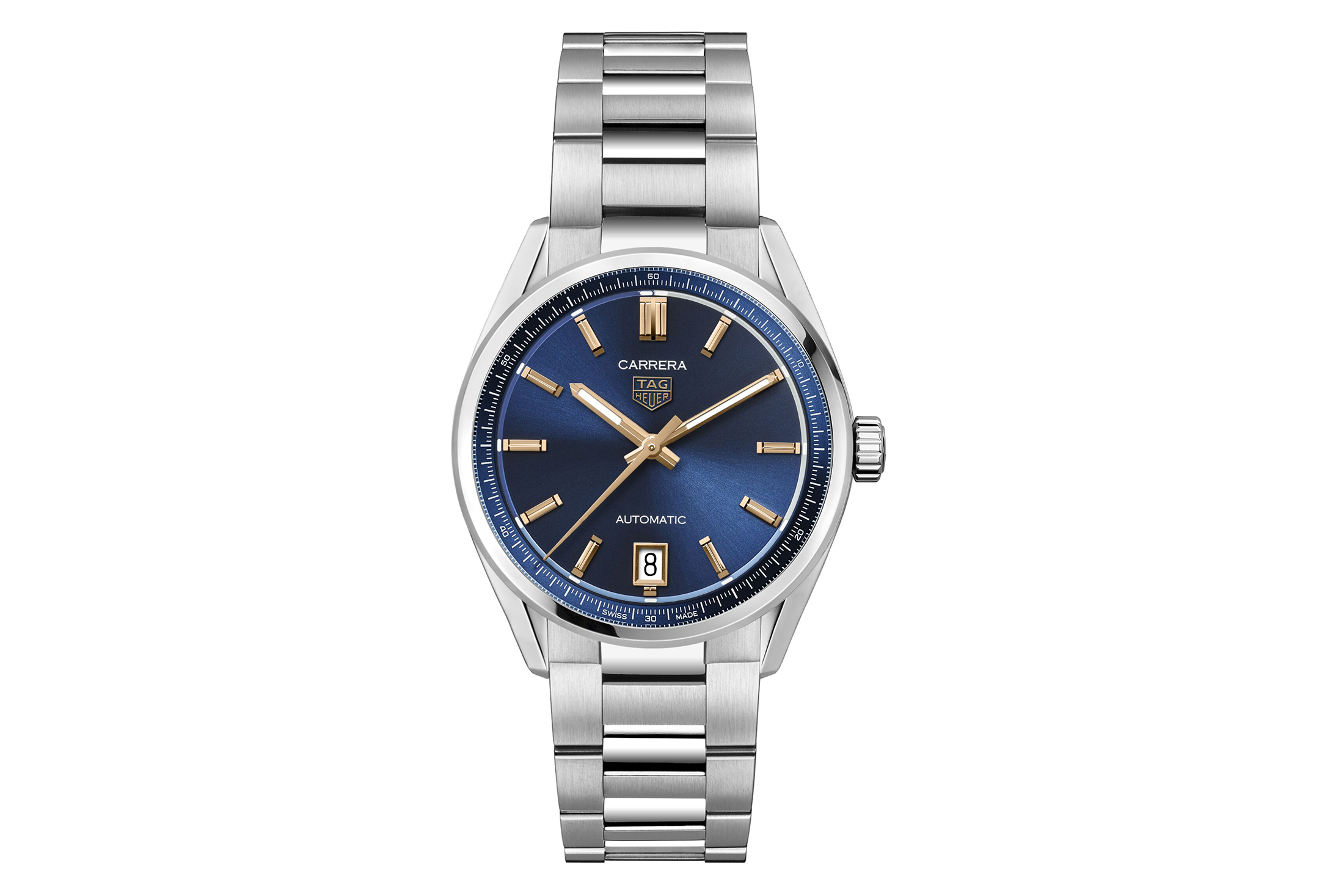 タグ・ホイヤー　カレラ デイト、ブルーダイヤルのイメージカット
