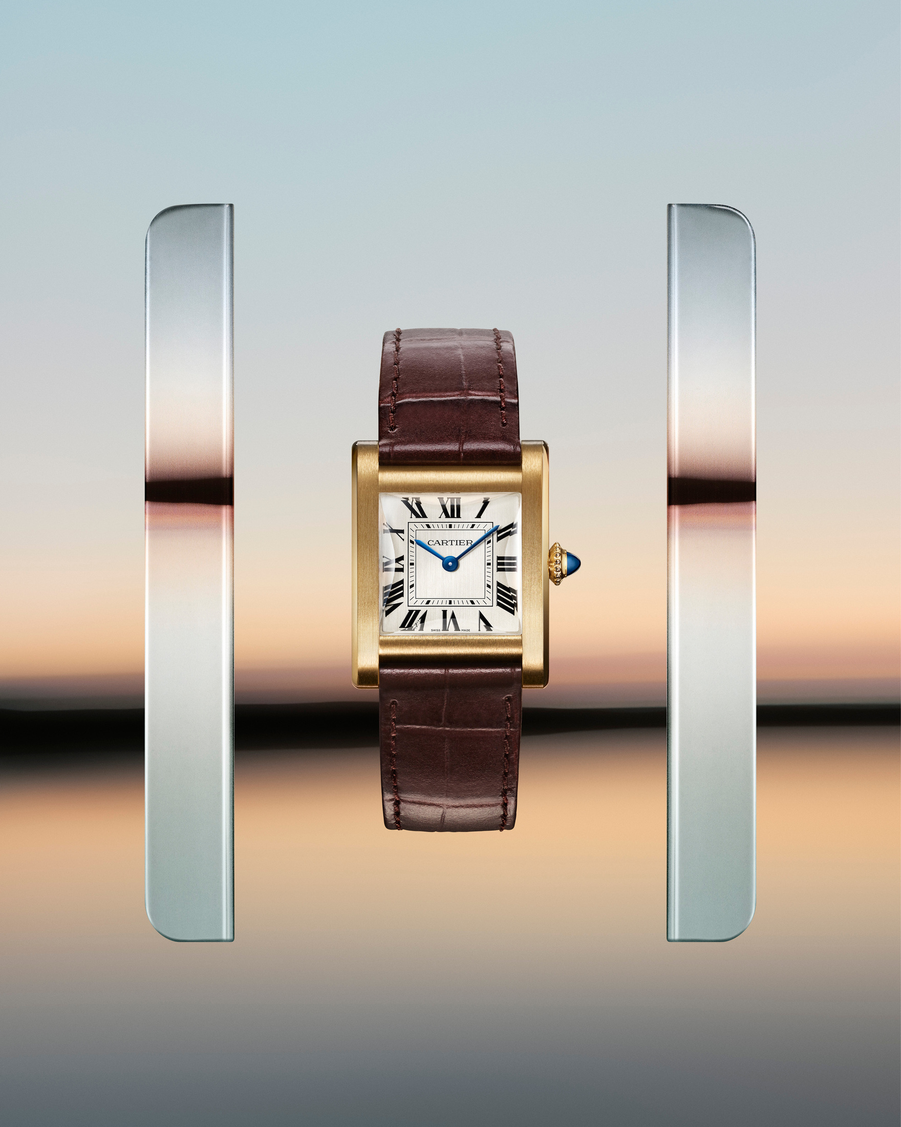 The Cartier Tank Normale watch in yellow gold