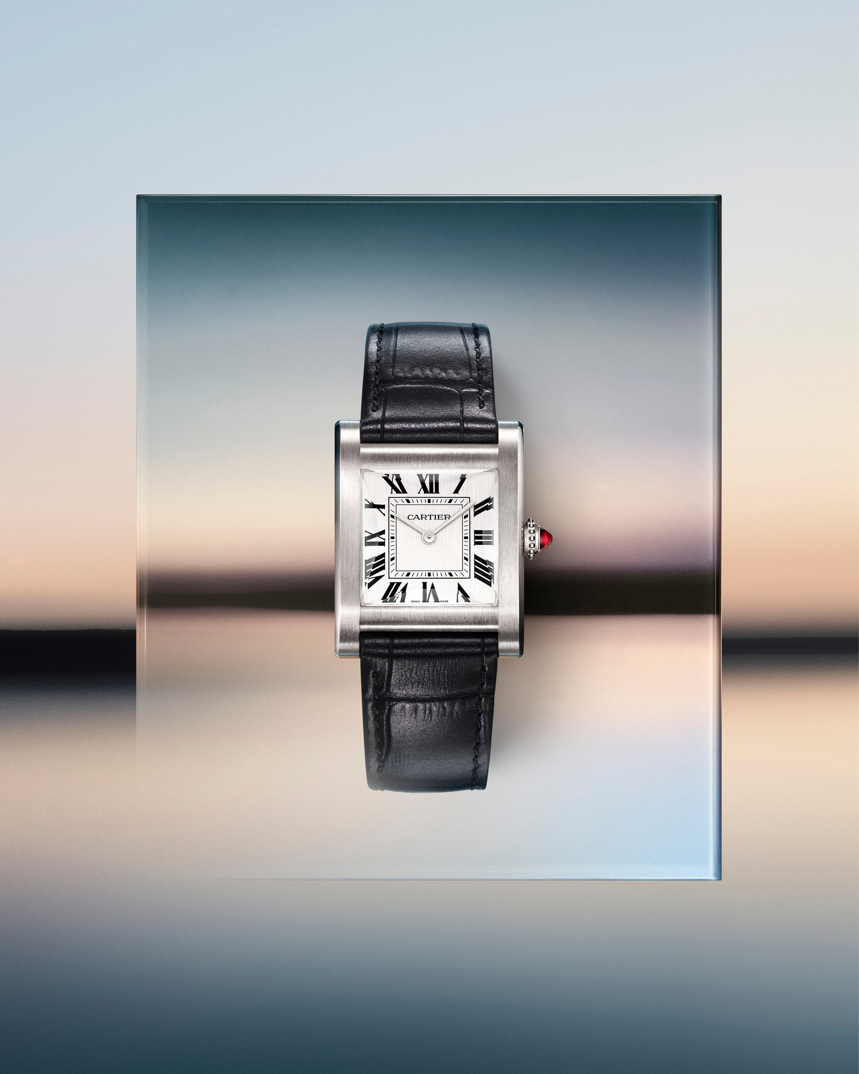 The Cartier Tank Normale watch in platinum
