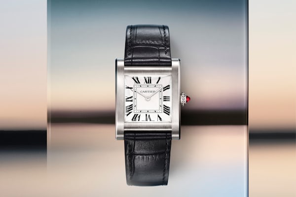 The Cartier Tank Normale watch in platinum