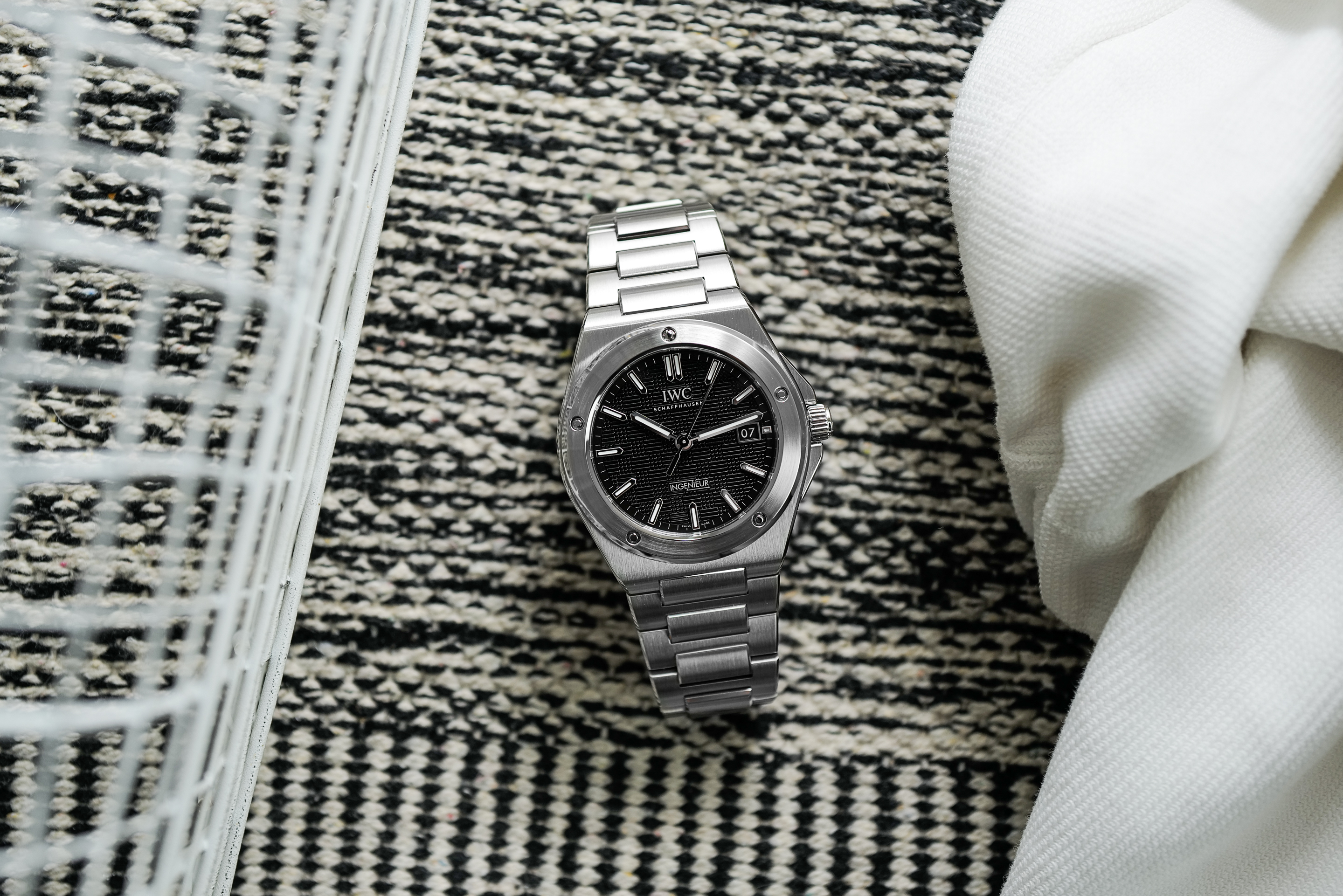 IWC　インヂュニア オートマティック 40のブラック文字盤