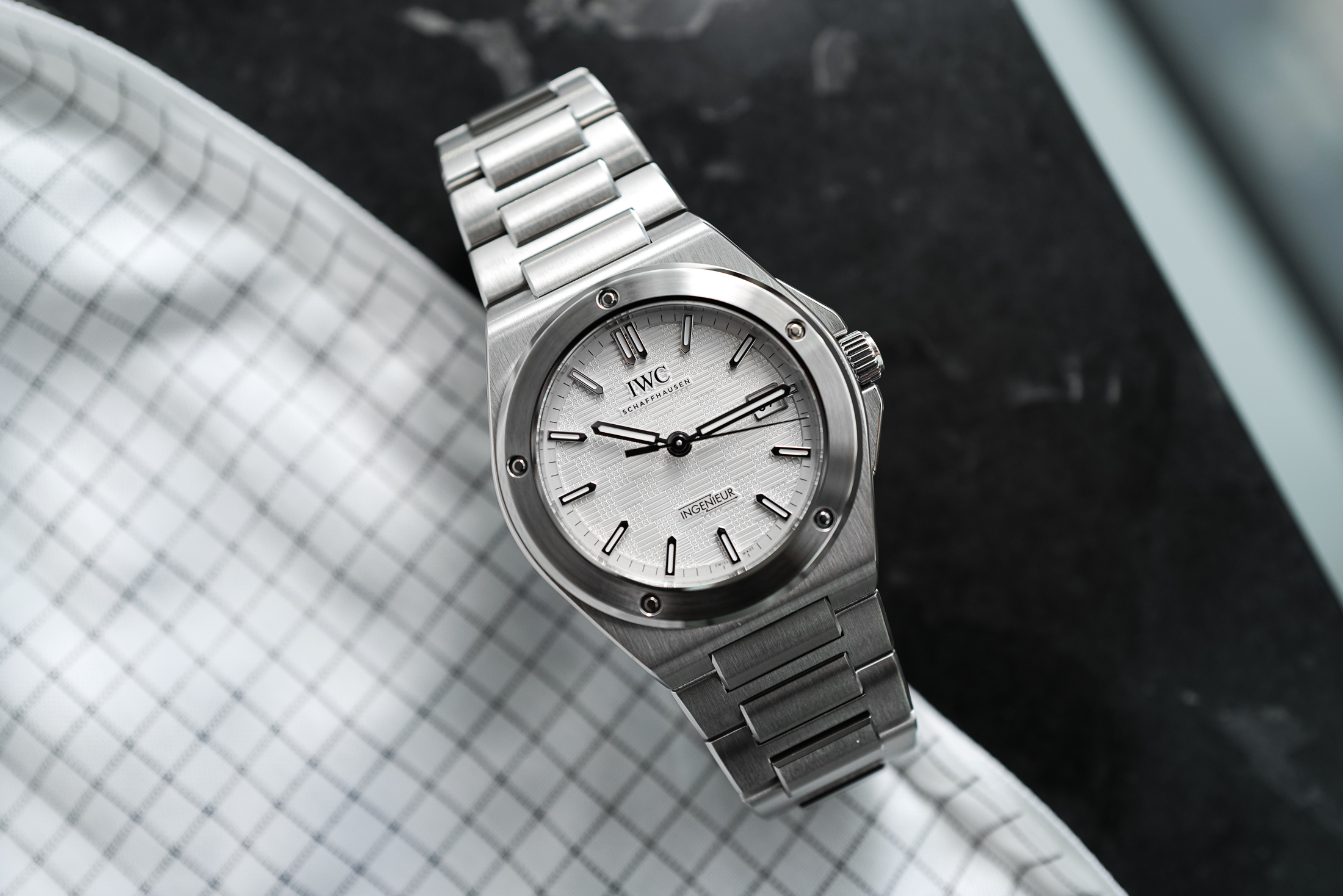 IWC　インヂュニア オートマティック 40のホワイト文字盤