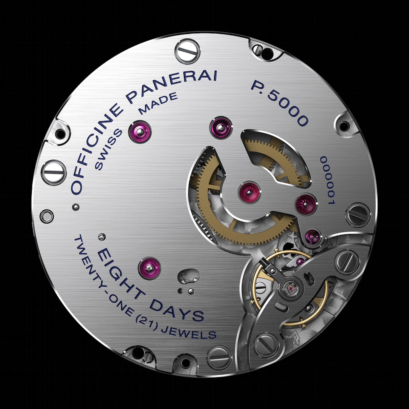 panerai p.5000 caliber eight day