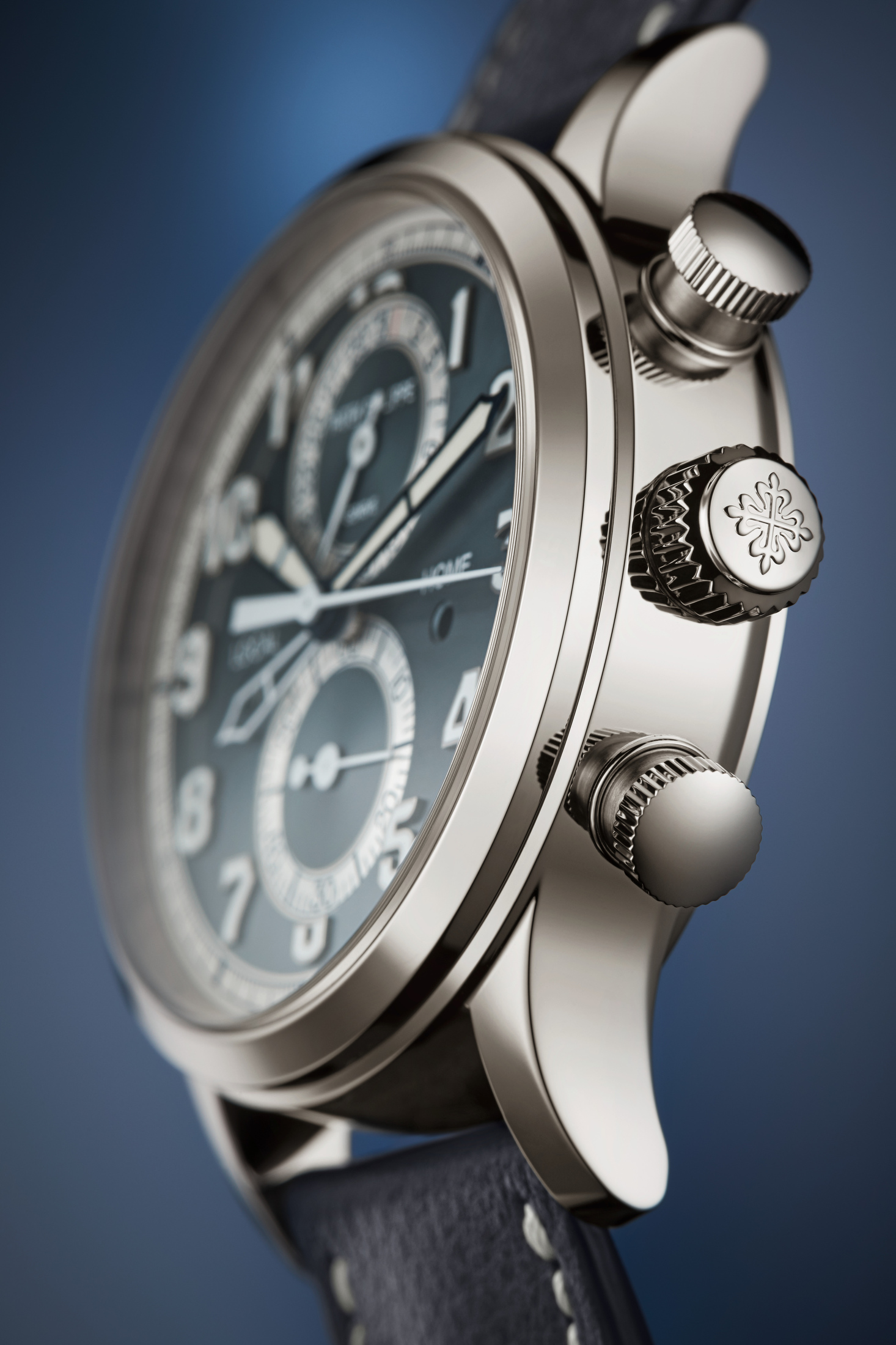 Patek Pilot Travel Time Chronograph watch
