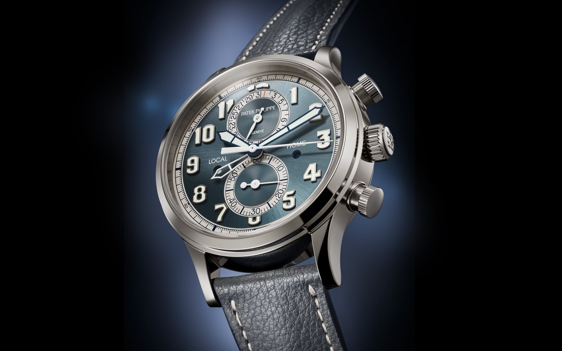 Patek Pilot Travel Time Chronograph watch