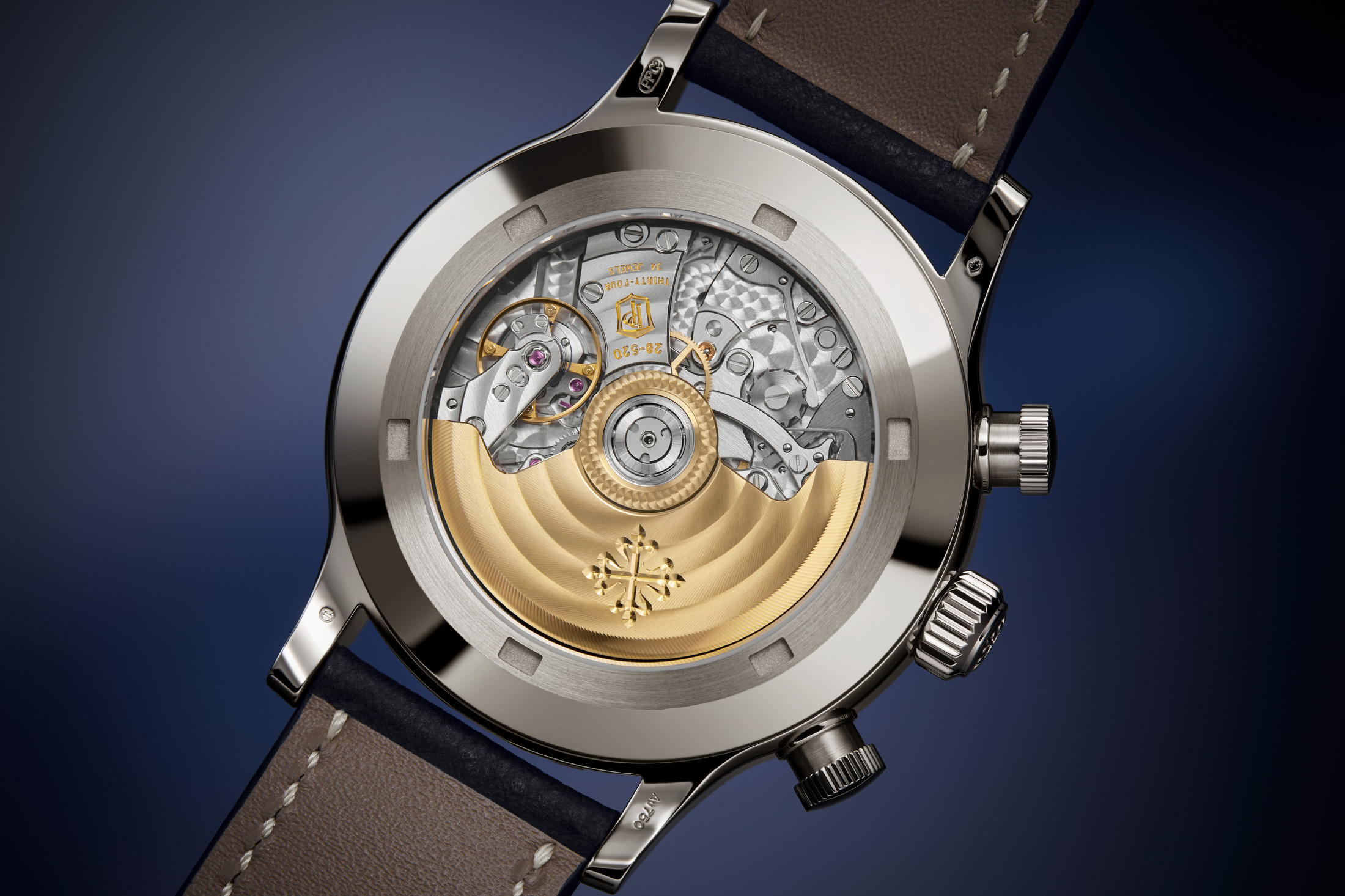 Patek Pilot Travel Time Chronograph watch movement