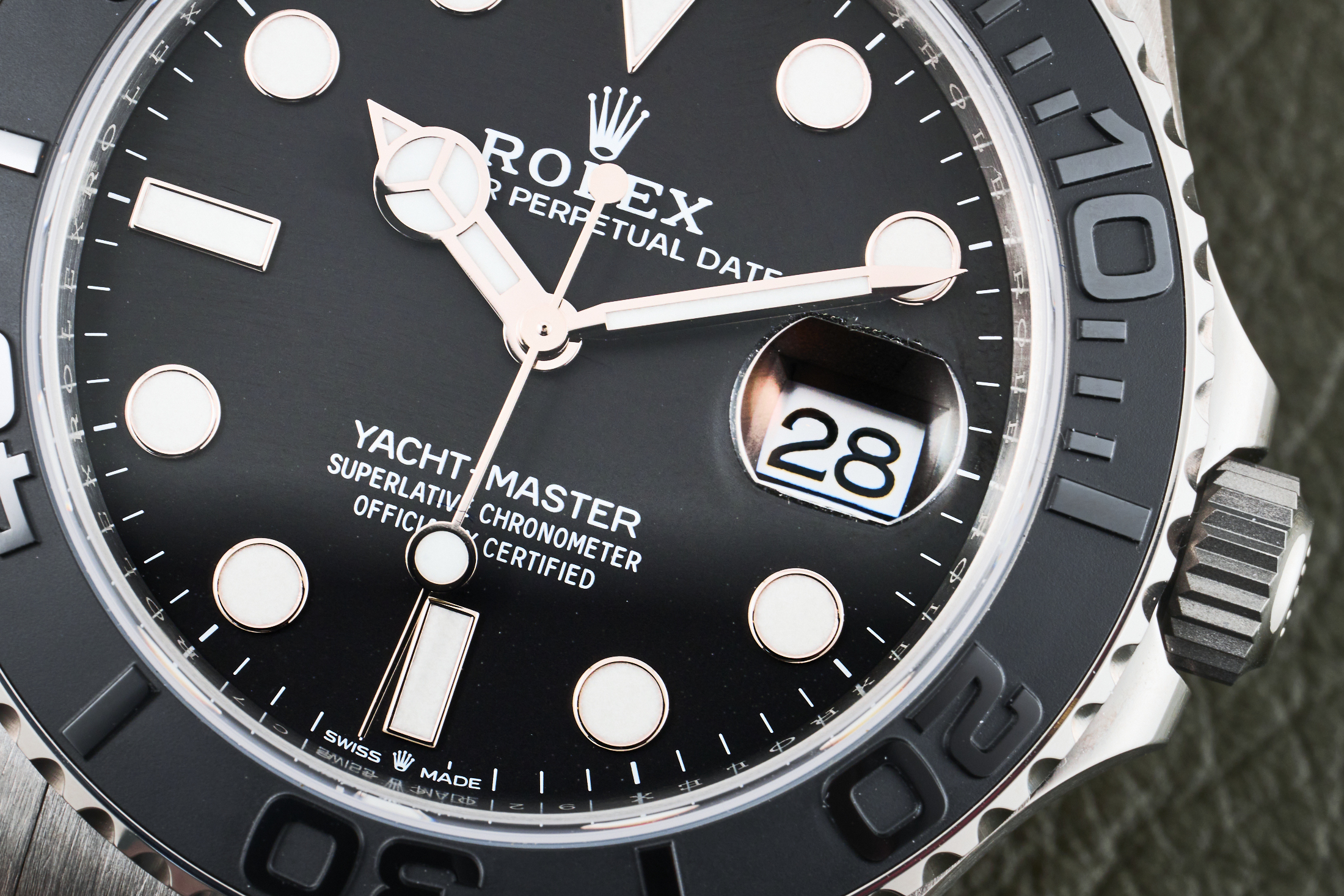 ロレックス　チタン製ヨットマスター42のダイヤルアップ