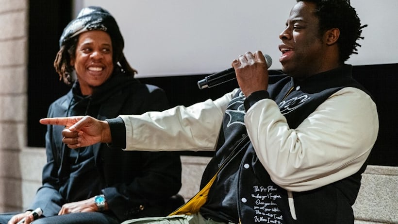 Jay-Z wearing a Tiffany-dialed Patek.