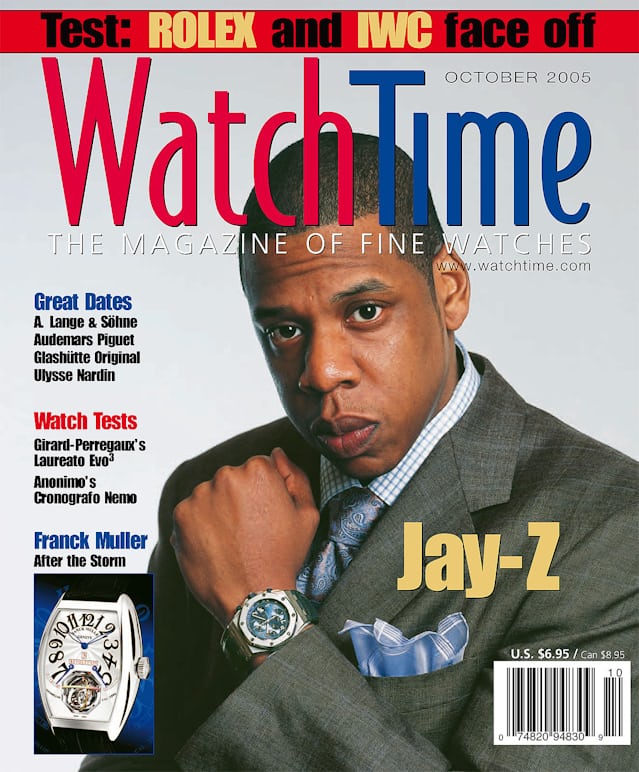 Jay-Z on the cover of WatchTime Magazine