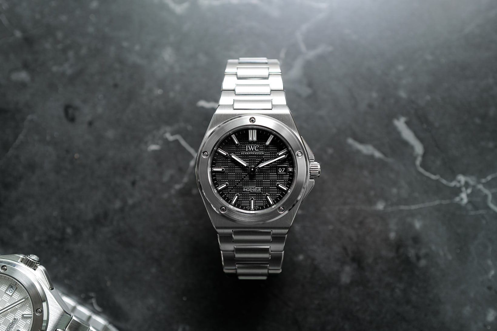 steel iwc ingeneiur watch 