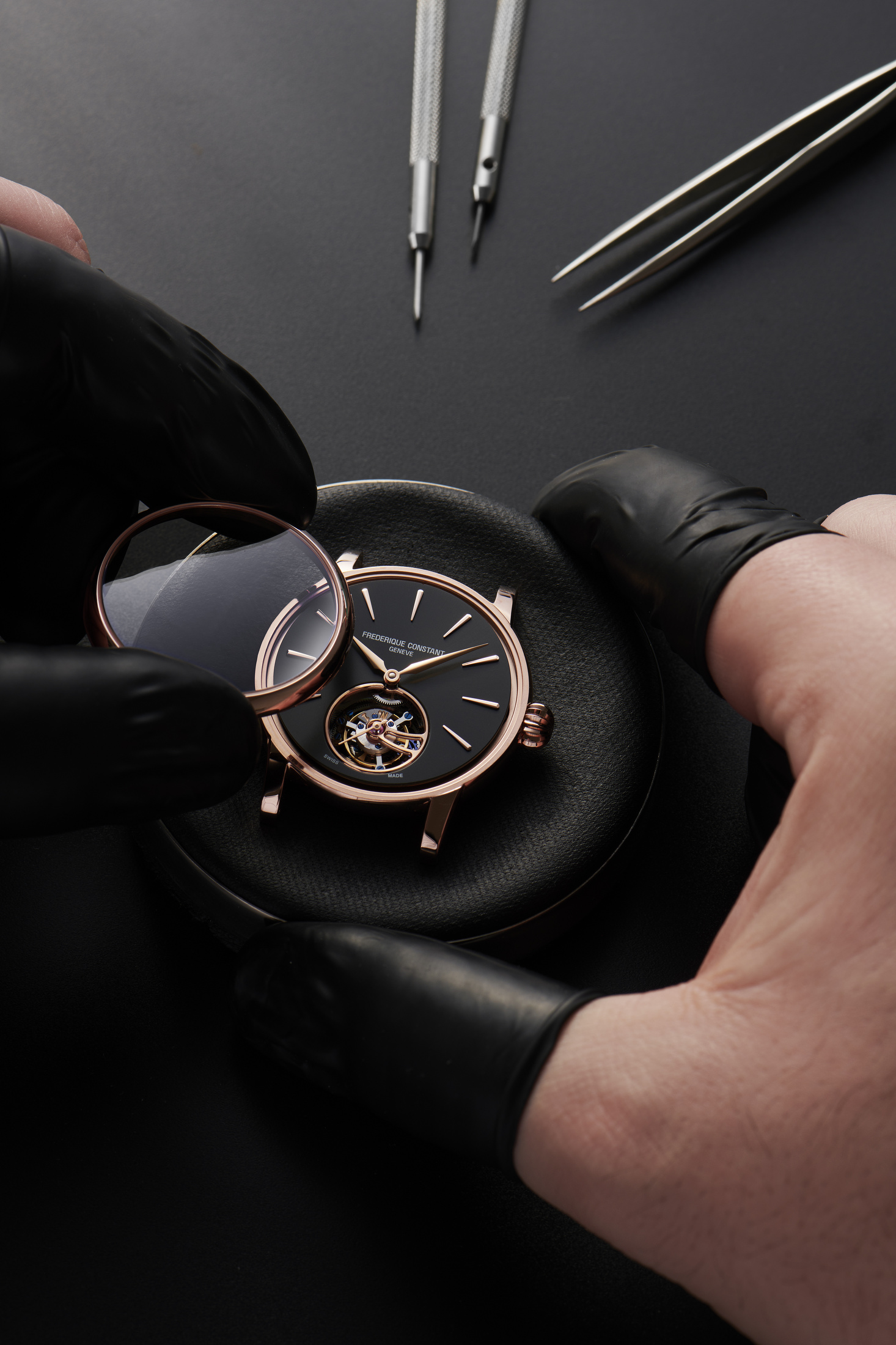 The Frederique Constant Classic Tourbillon Manufacture construction