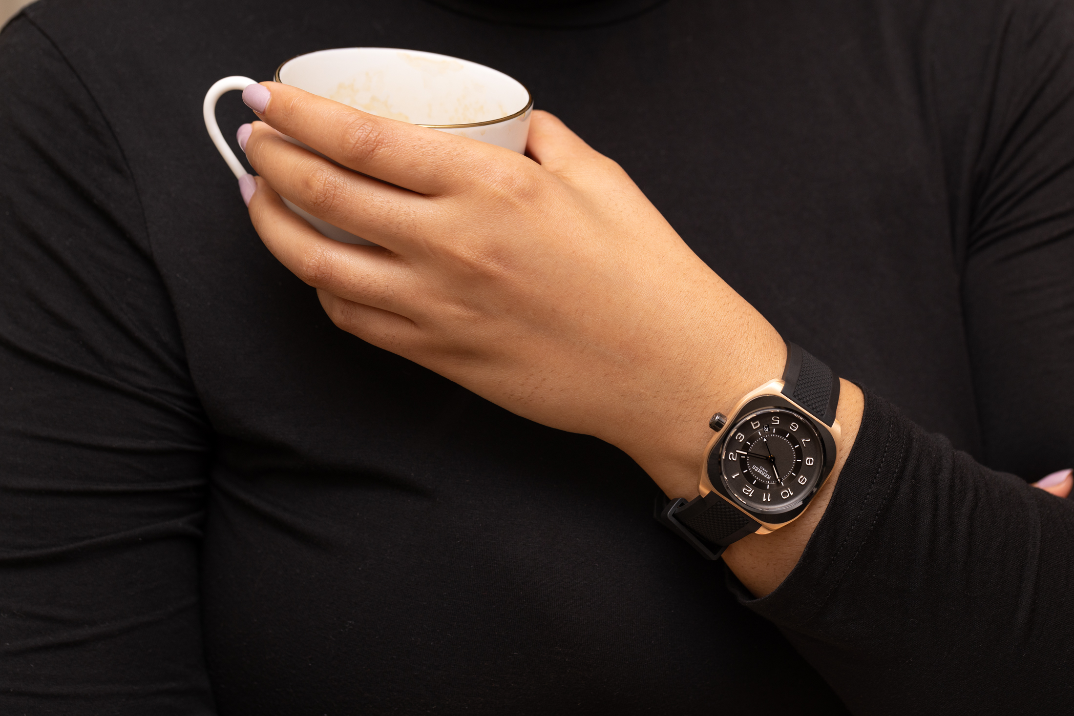 エルメス　H08 ローズゴールドのリストショット