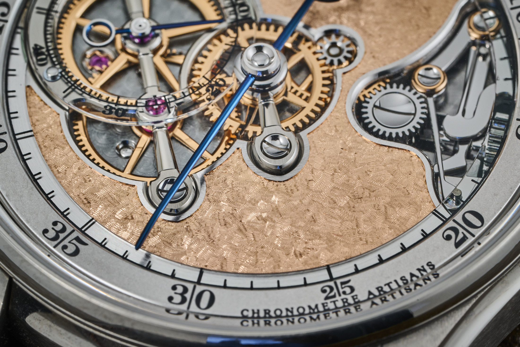 Simon Brette's Chronometré Artisans dial